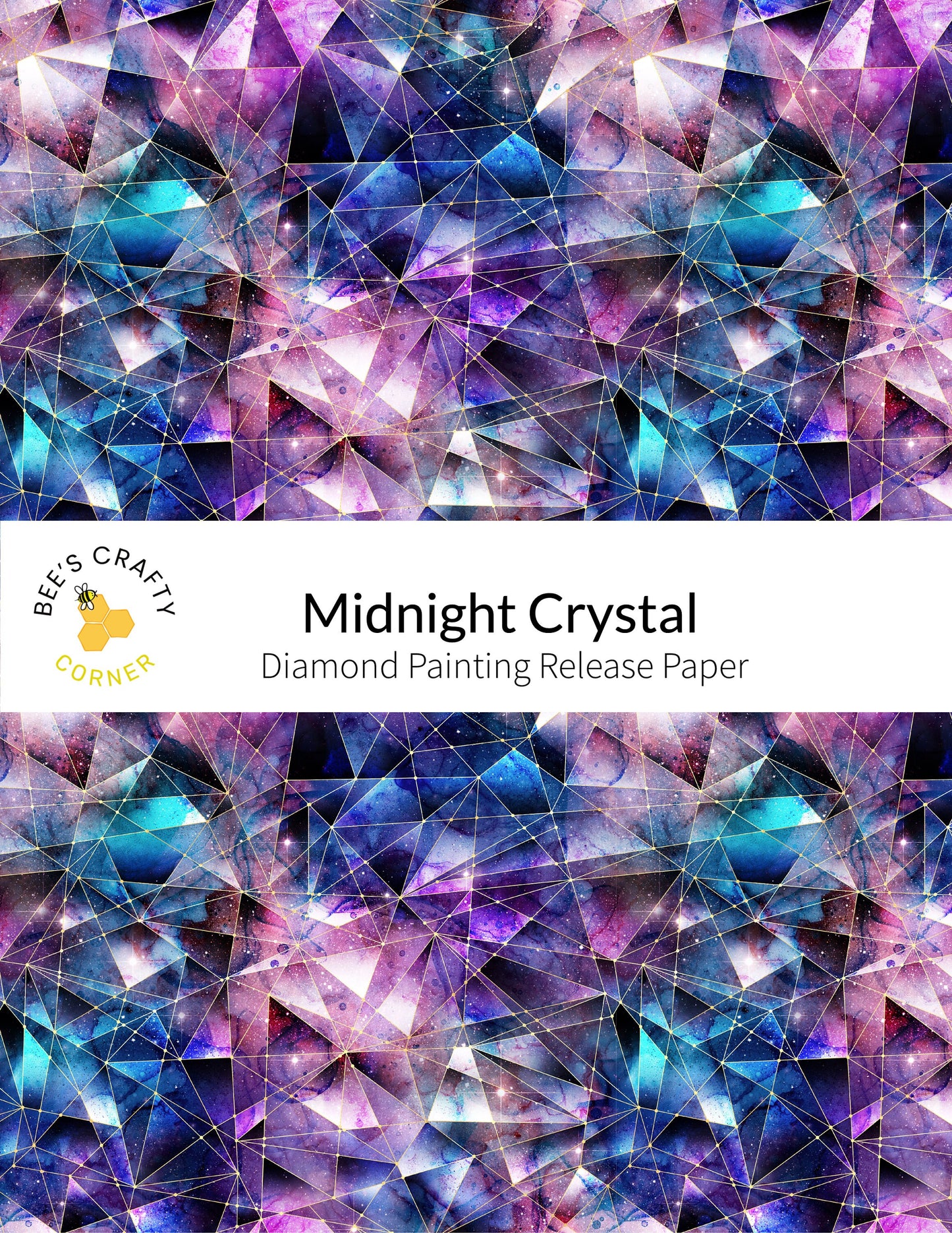 RELEASE PAPER | Midnight Crystal - Reusable Patterned Diamond Painting Release Paper