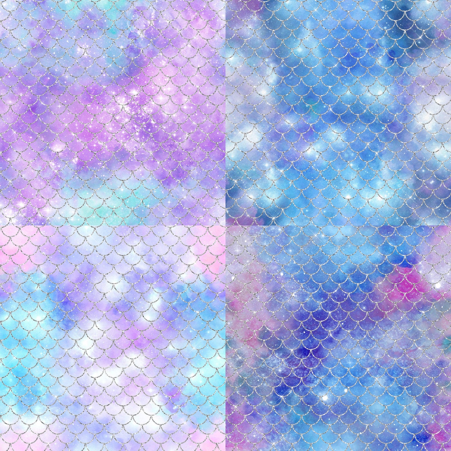RELEASE PAPER | Mermaid Glitter Galaxy - Theme Pack Reusable Diamond Painting Release Paper