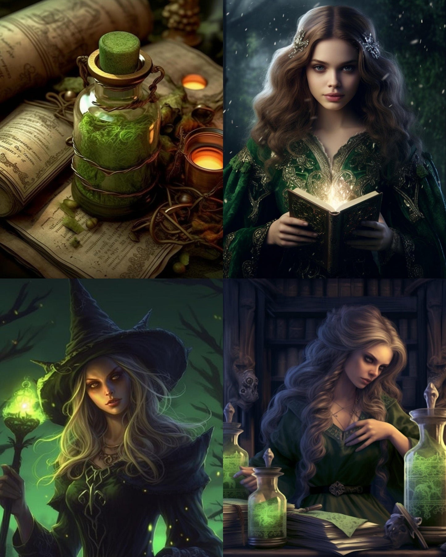RELEASE PAPER | Forest Witch - Theme Pack Reusable Diamond Painting Release Paper