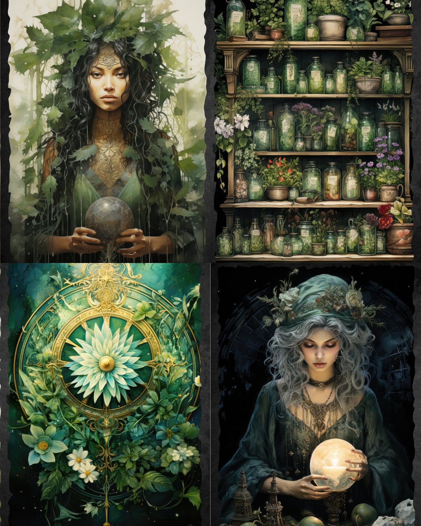 RELEASE PAPER | Forest Witch - Theme Pack Reusable Diamond Painting Release Paper