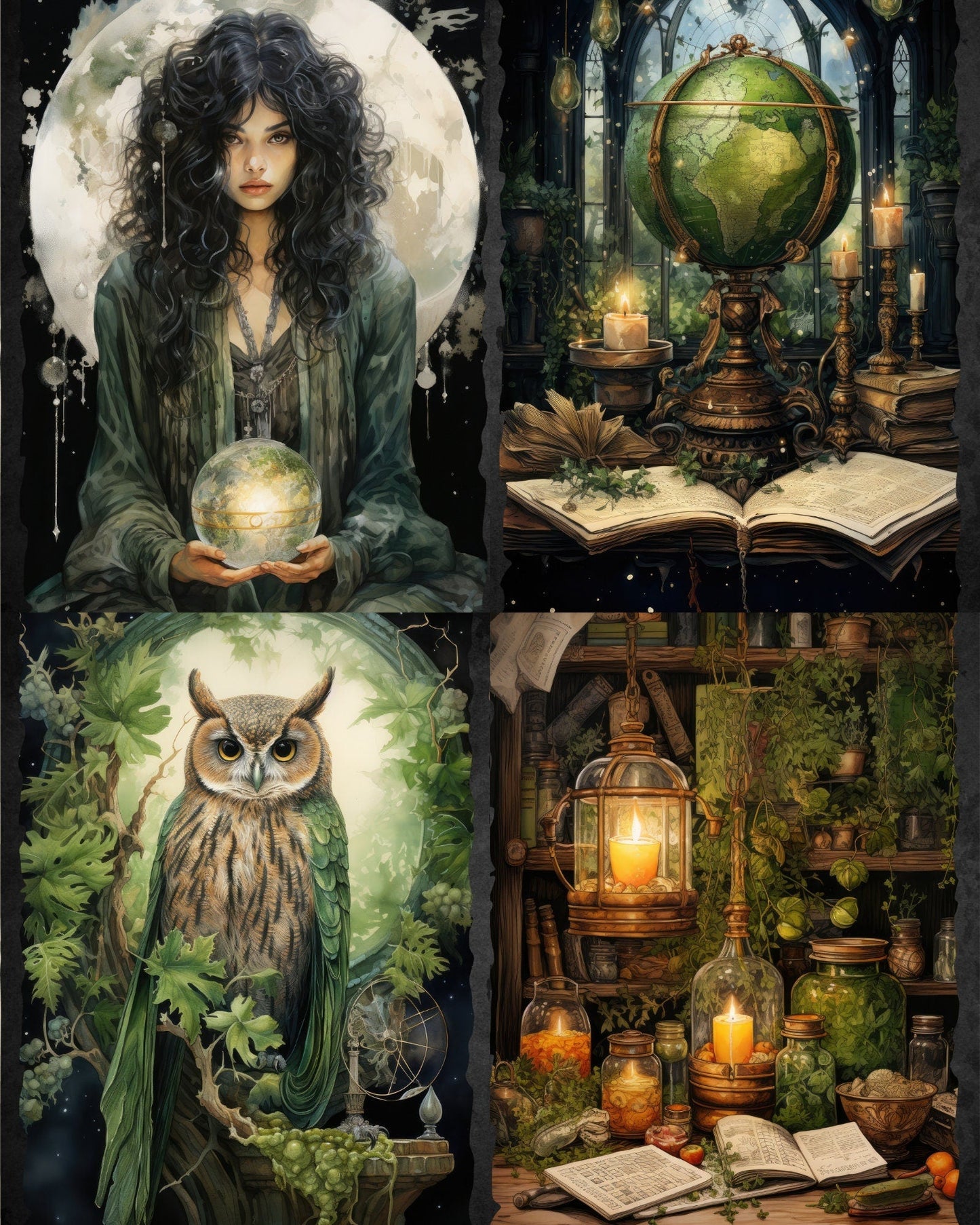 RELEASE PAPER | Forest Witch - Theme Pack Reusable Diamond Painting Release Paper
