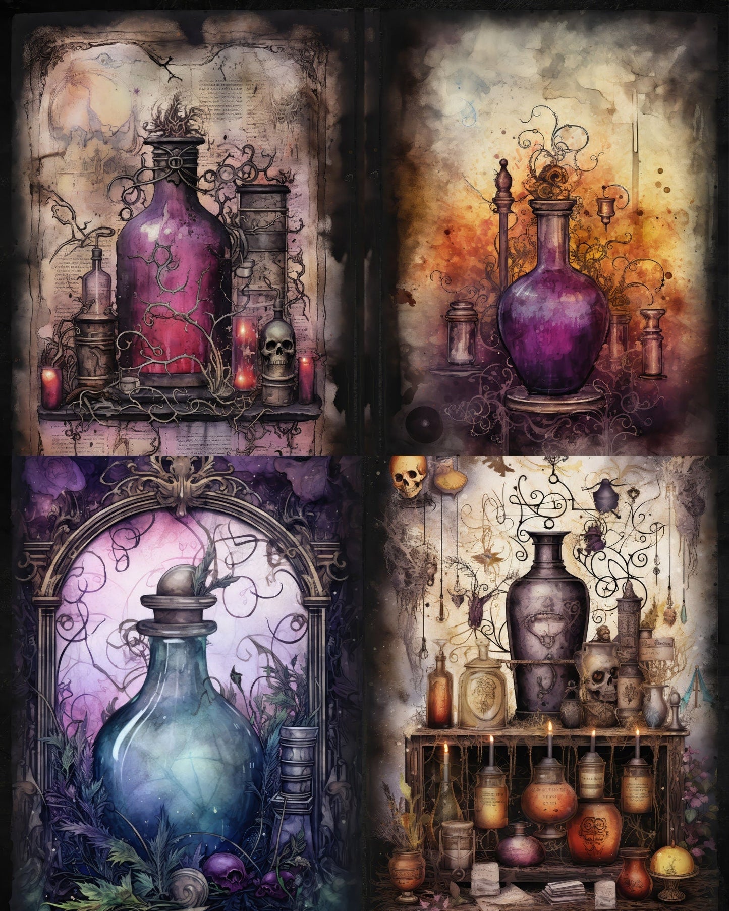RELEASE PAPER | Enchanted Potions - Theme Pack Reusable Diamond Painting Release Paper