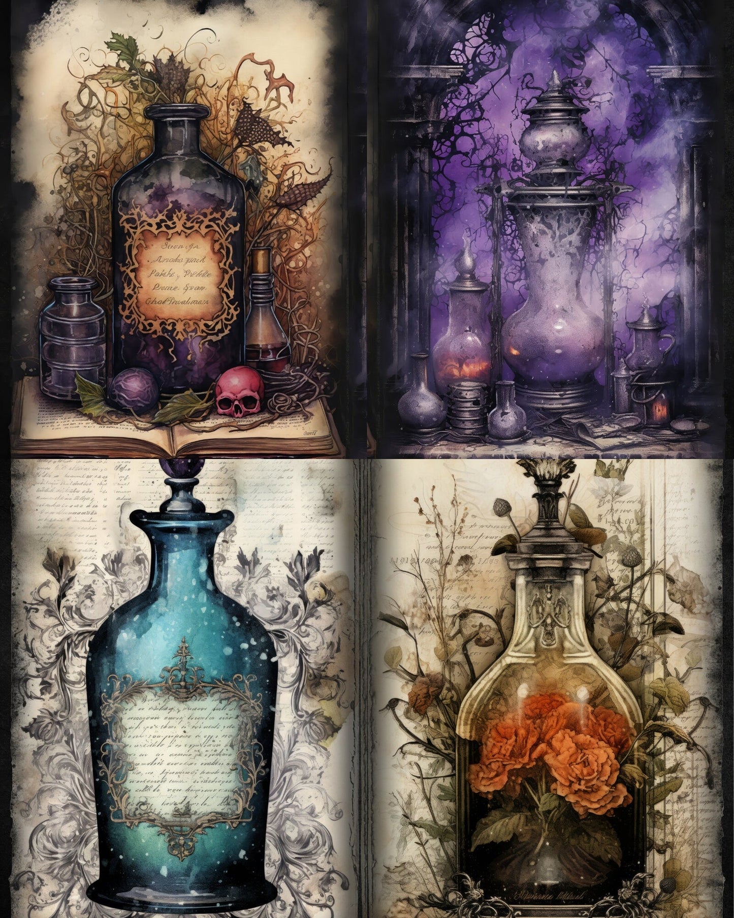 RELEASE PAPER | Enchanted Potions - Theme Pack Reusable Diamond Painting Release Paper