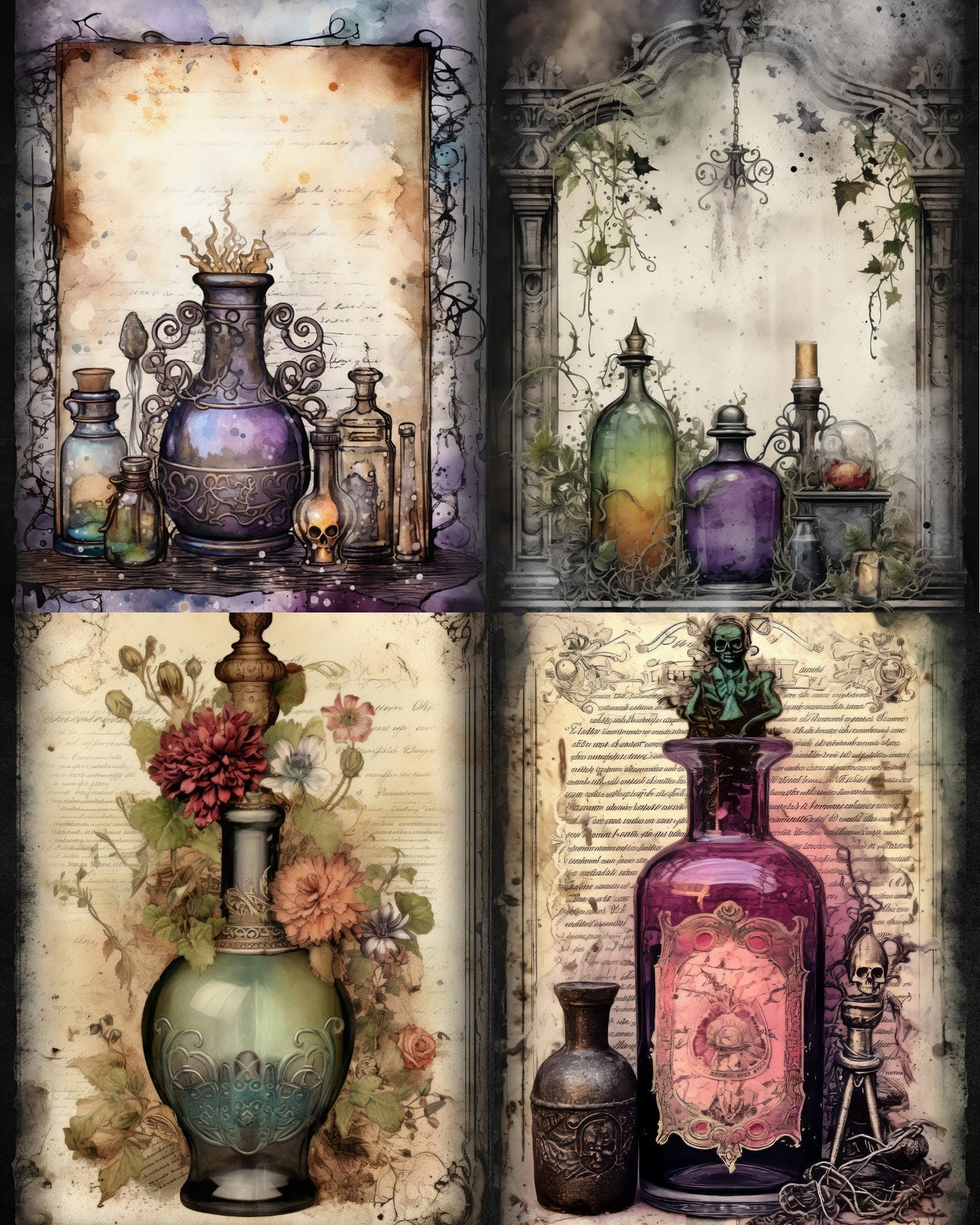 RELEASE PAPER | Enchanted Potions - Theme Pack Reusable Diamond Painting Release Paper