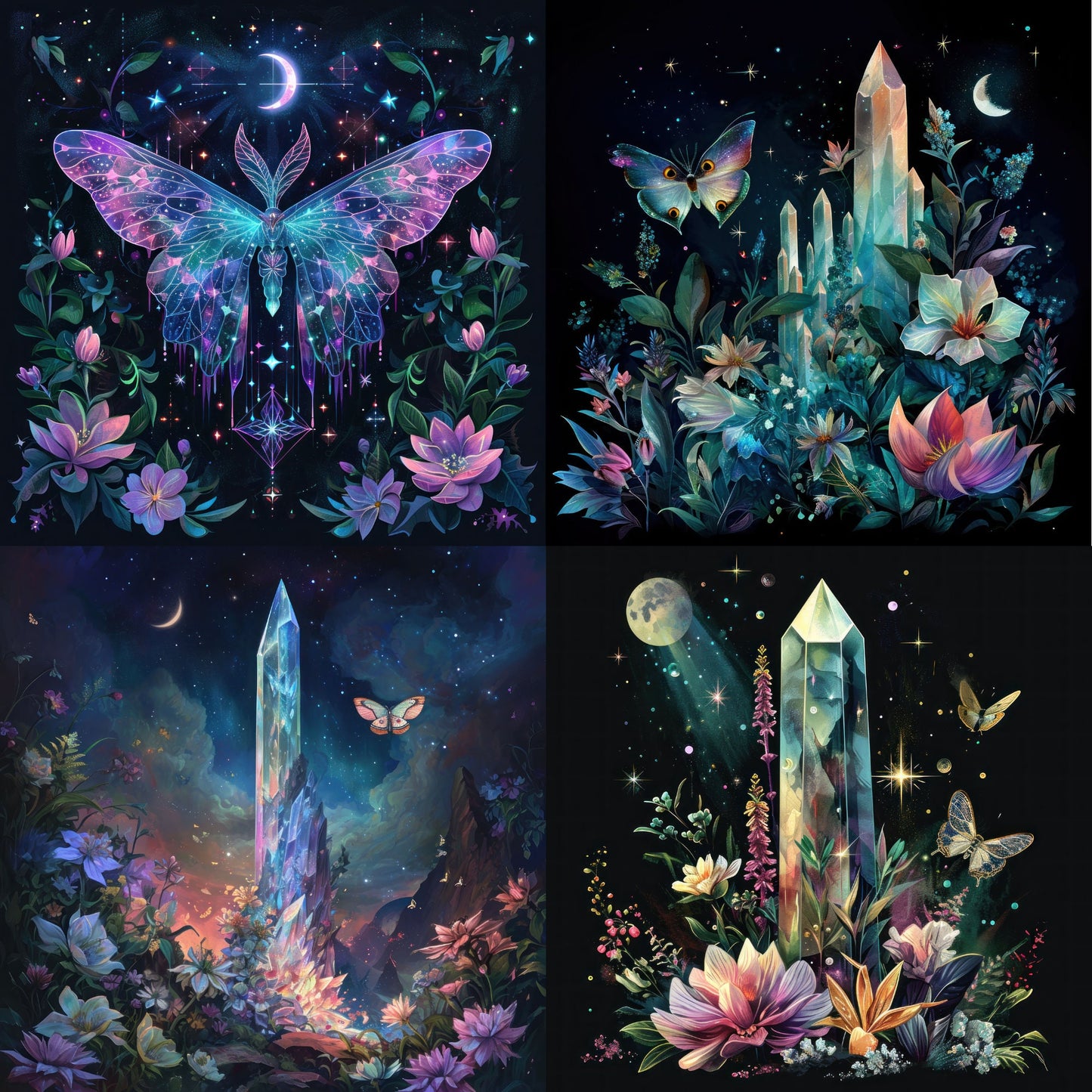 RELEASE PAPER | Moth Crystals - Theme Pack Reusable Diamond Painting Release Paper