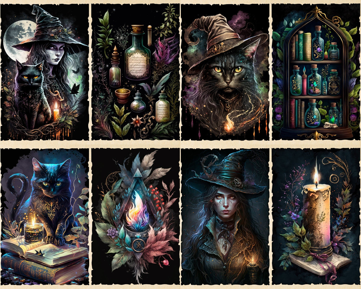 RELEASE PAPER | Witchcraft - Theme Pack Reusable Diamond Painting Release Paper