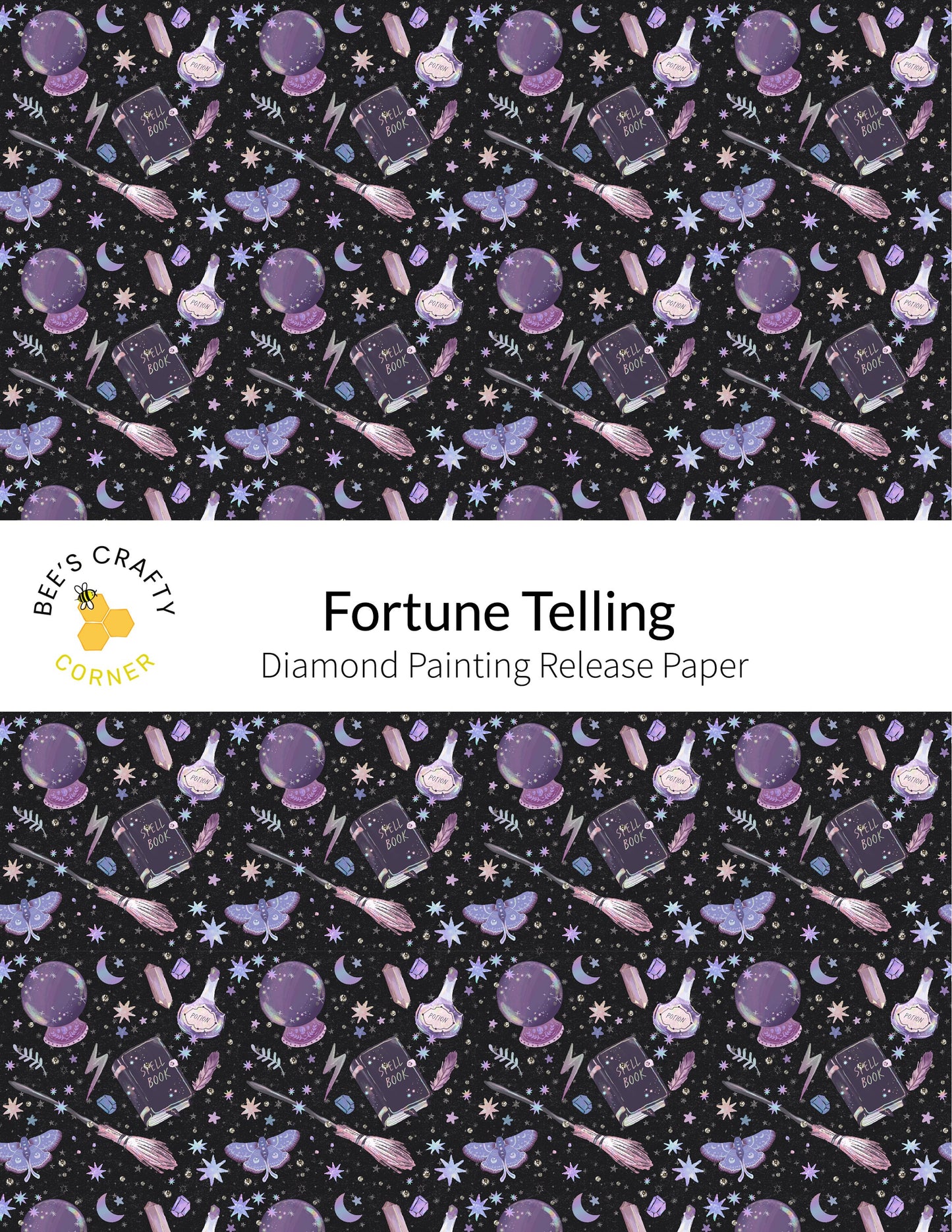 RELEASE PAPER | Fortune Telling - Reusable Patterned Diamond Painting Release Paper