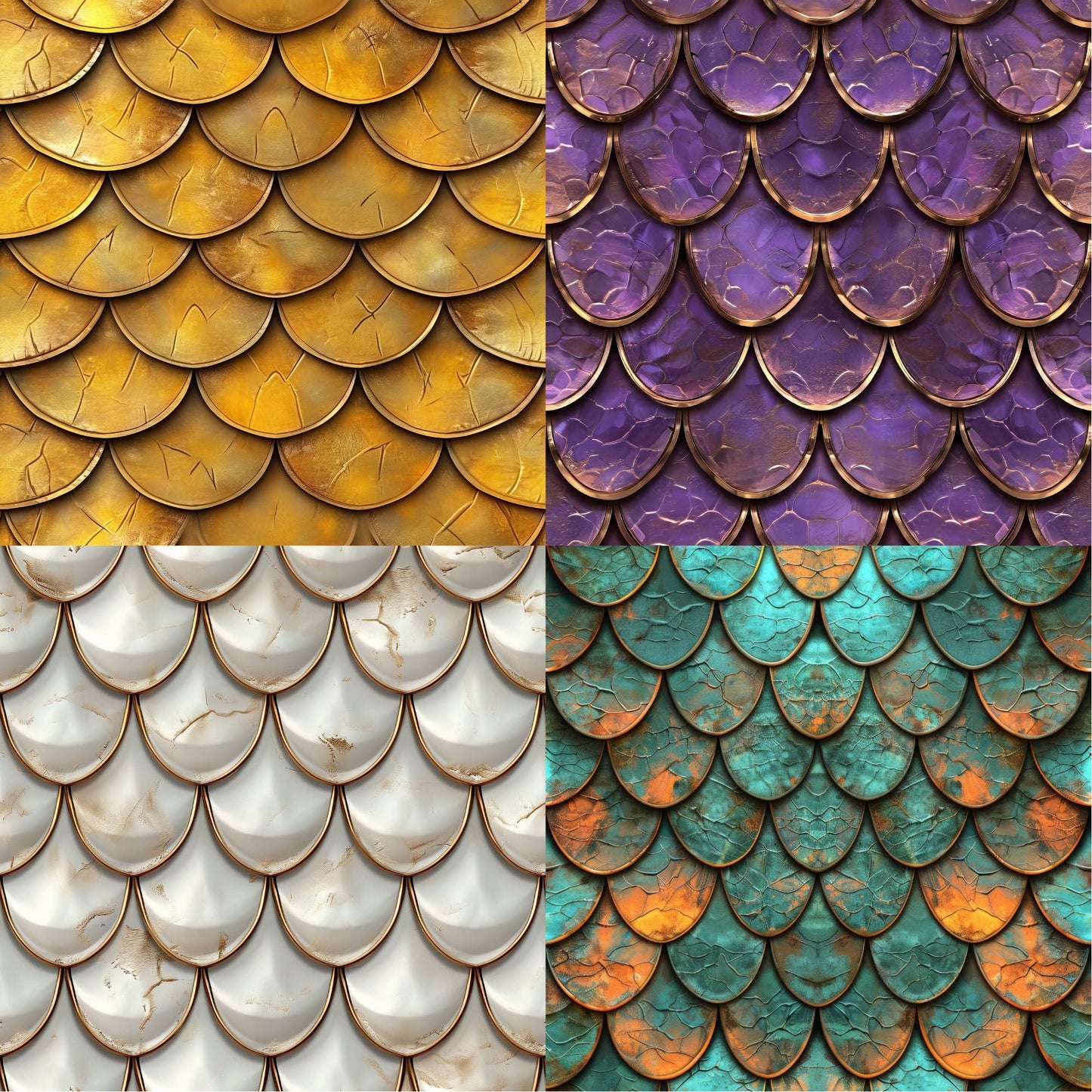RELEASE PAPER | Dragon Scales - Theme Pack Reusable Diamond Painting Release Paper