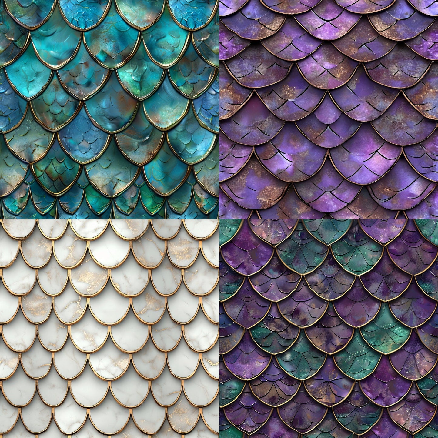 RELEASE PAPER | Dragon Scales - Theme Pack Reusable Diamond Painting Release Paper