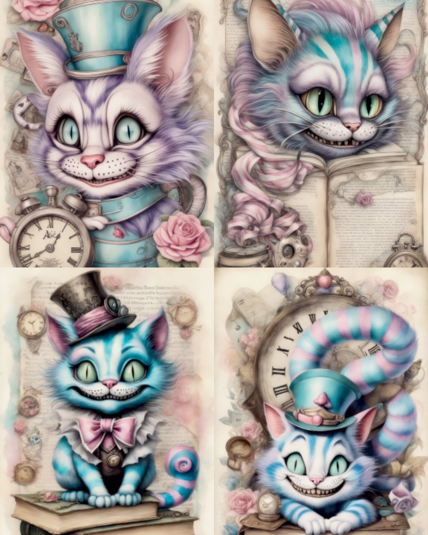 RELEASE PAPER | Vintage Cheshire - Theme Pack Reusable Diamond Painting Release Paper
