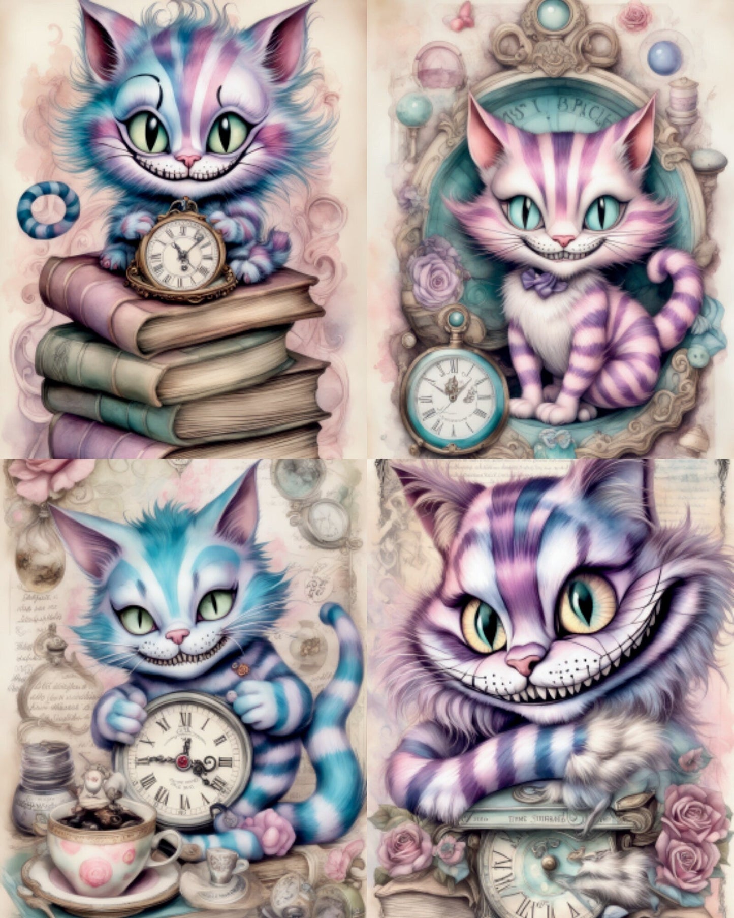RELEASE PAPER | Vintage Cheshire - Theme Pack Reusable Diamond Painting Release Paper