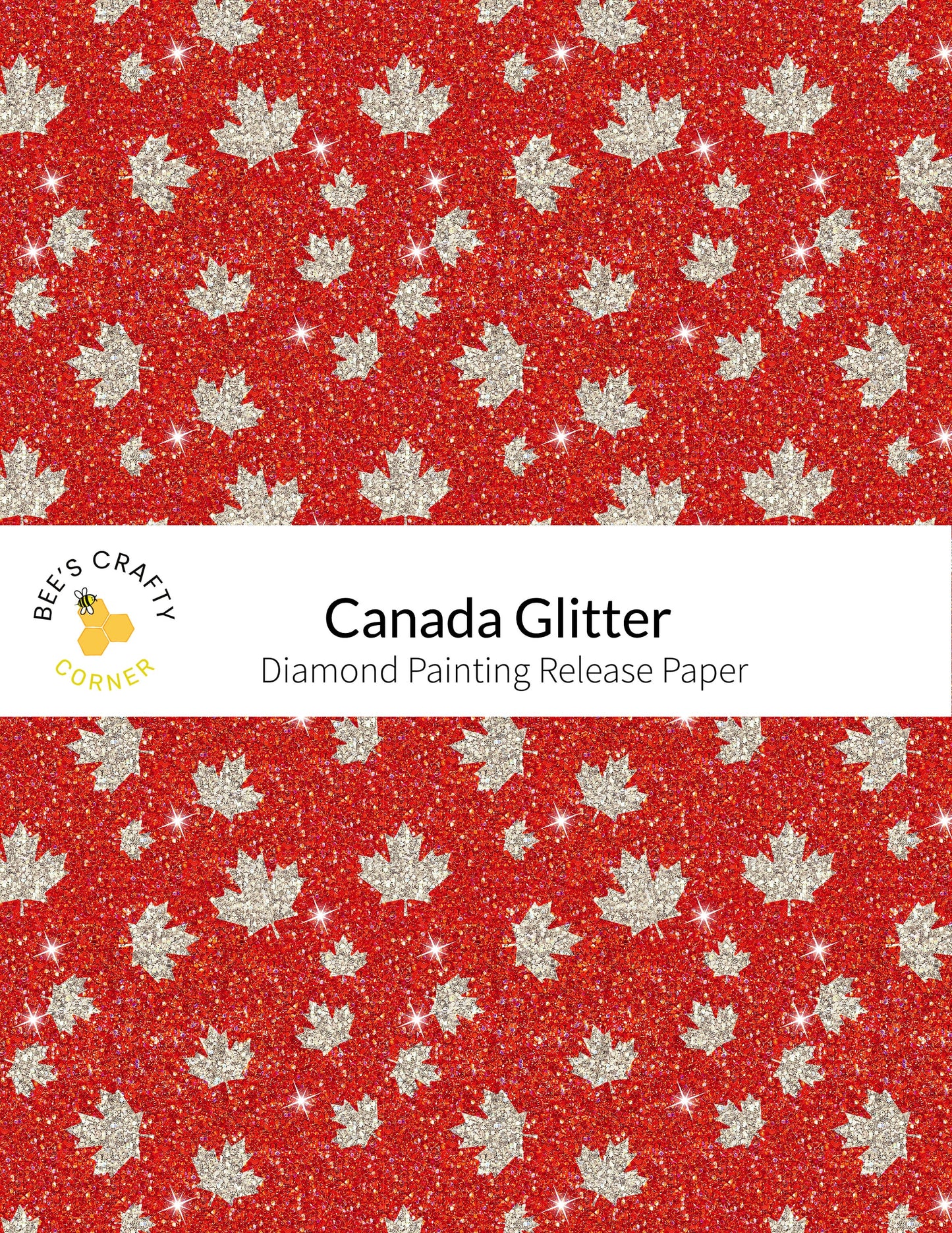 RELEASE PAPER | Canada Glitter - Reusable Patterned Diamond Painting Release Paper