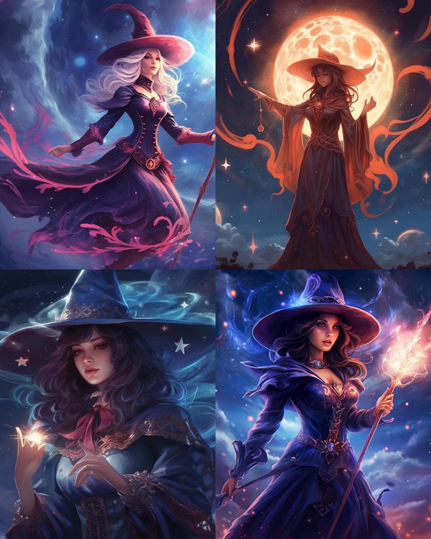 RELEASE PAPER | Celestial Witch - Theme Pack Reusable Diamond Painting Release Paper