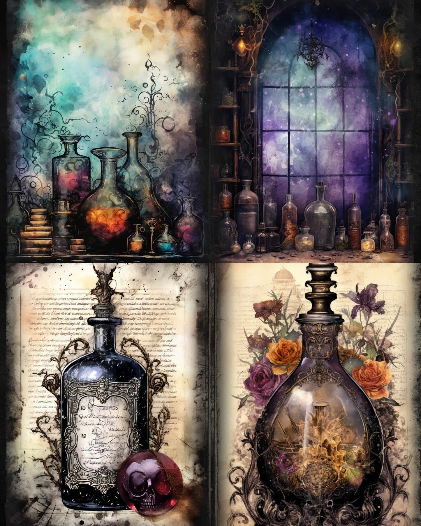 RELEASE PAPER | Enchanted Potions - Theme Pack Reusable Diamond Painting Release Paper