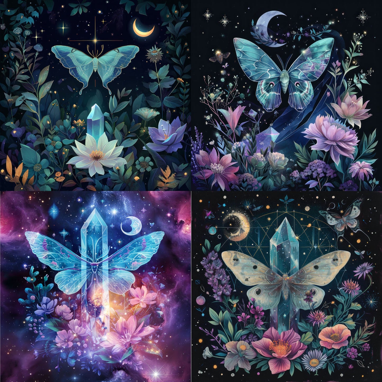RELEASE PAPER | Moth Crystals - Theme Pack Reusable Diamond Painting Release Paper