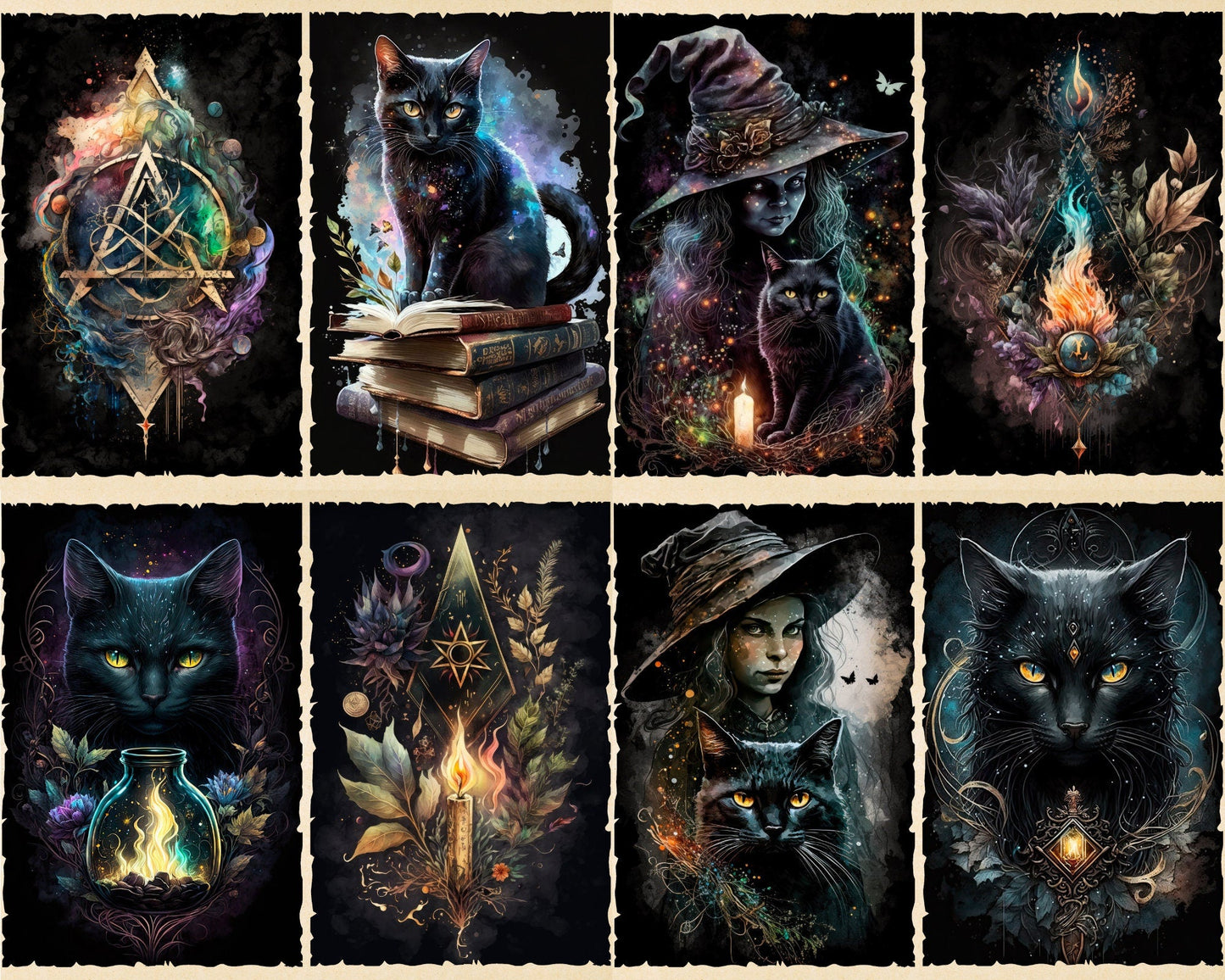 RELEASE PAPER | Witchcraft - Theme Pack Reusable Diamond Painting Release Paper