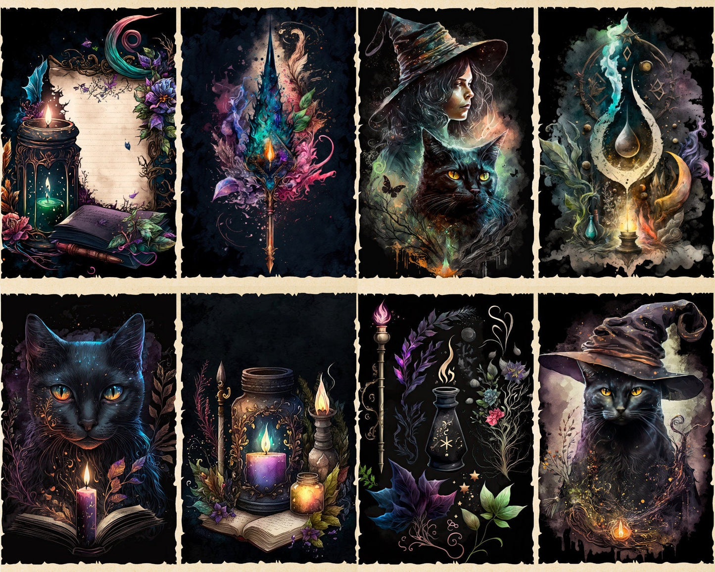 RELEASE PAPER | Witchcraft - Theme Pack Reusable Diamond Painting Release Paper