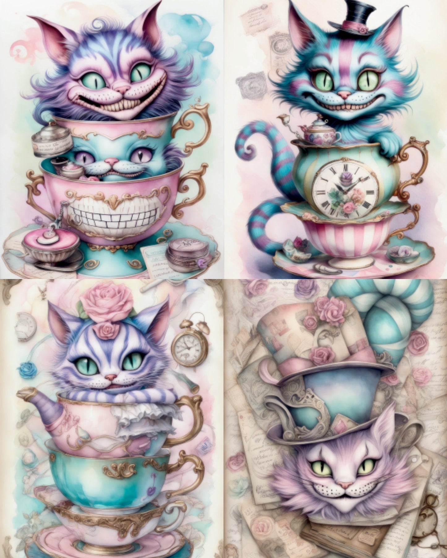 RELEASE PAPER | Vintage Cheshire - Theme Pack Reusable Diamond Painting Release Paper