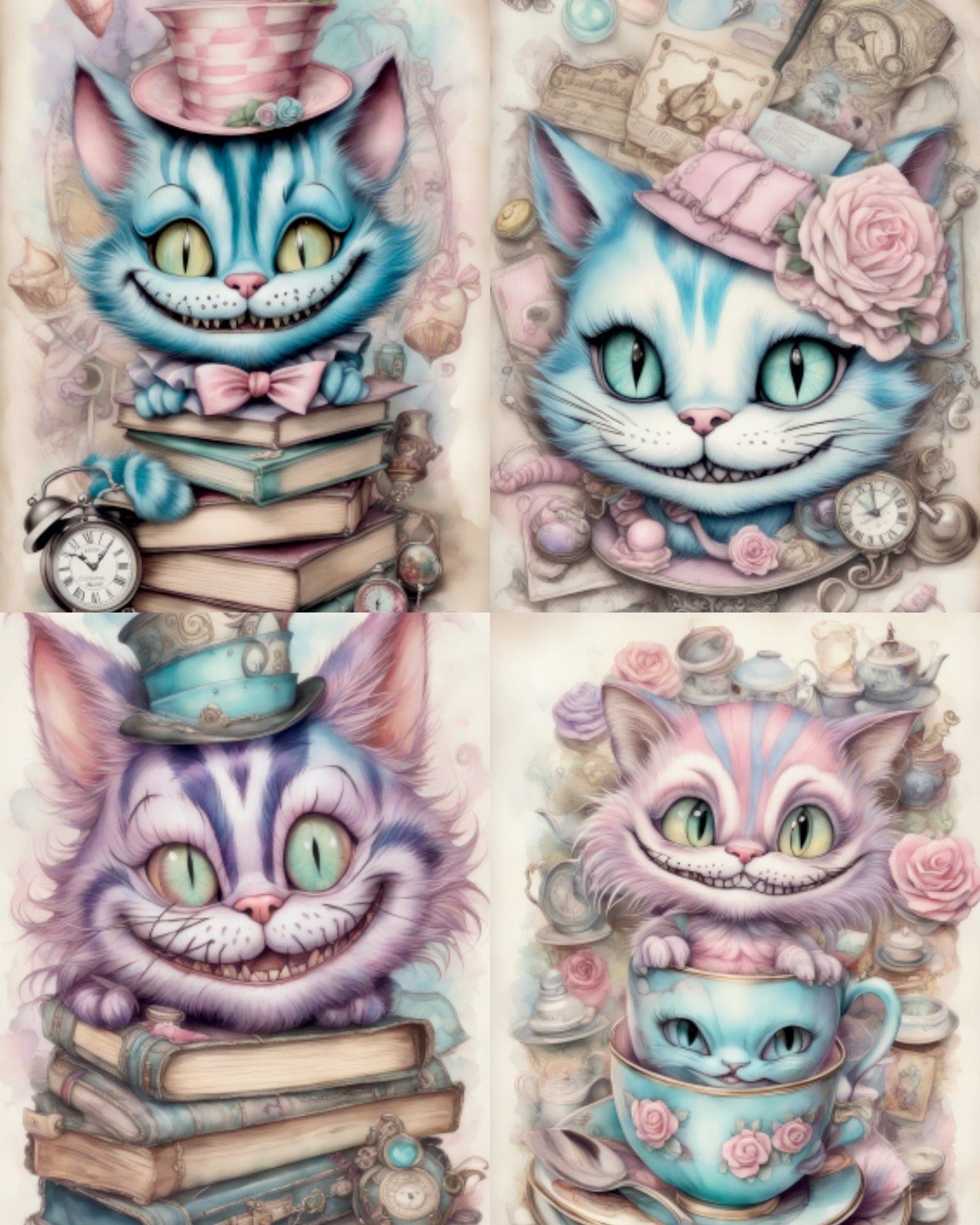 RELEASE PAPER | Vintage Cheshire - Theme Pack Reusable Diamond Painting Release Paper