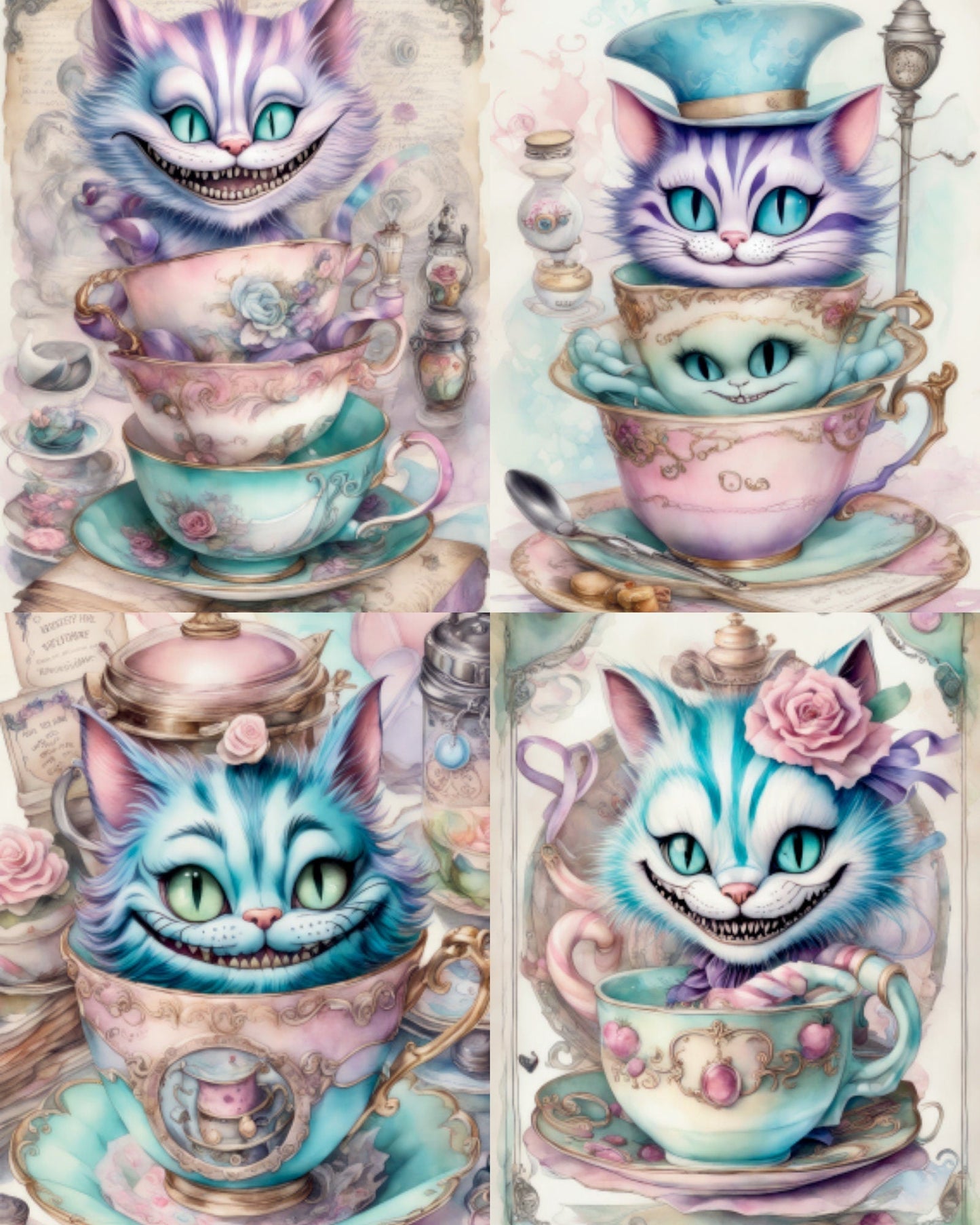 RELEASE PAPER | Vintage Cheshire - Theme Pack Reusable Diamond Painting Release Paper