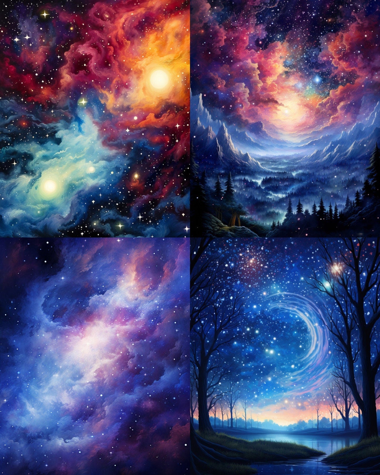 RELEASE PAPER | Celestial Skies - Theme Pack Reusable Diamond Painting Release Paper