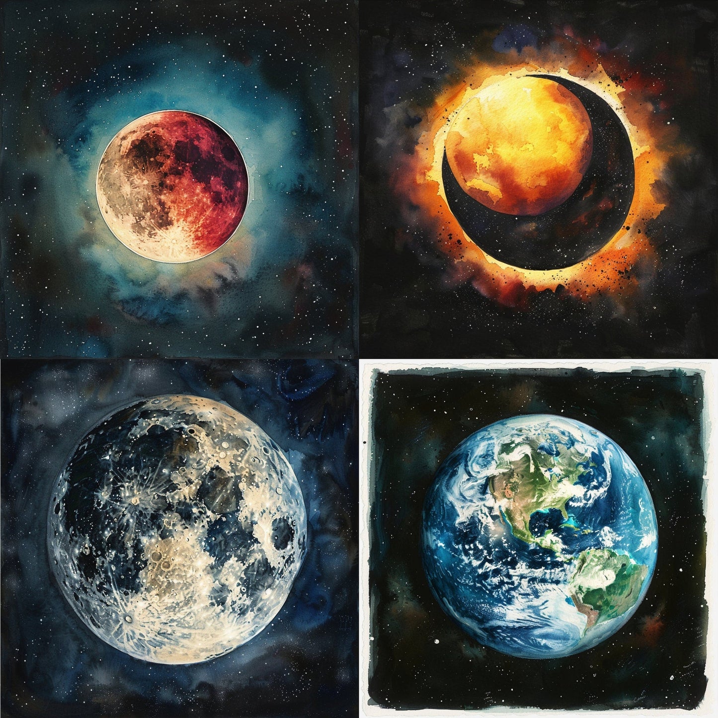RELEASE PAPER | Solar System - Theme Pack Reusable Diamond Painting Release Paper