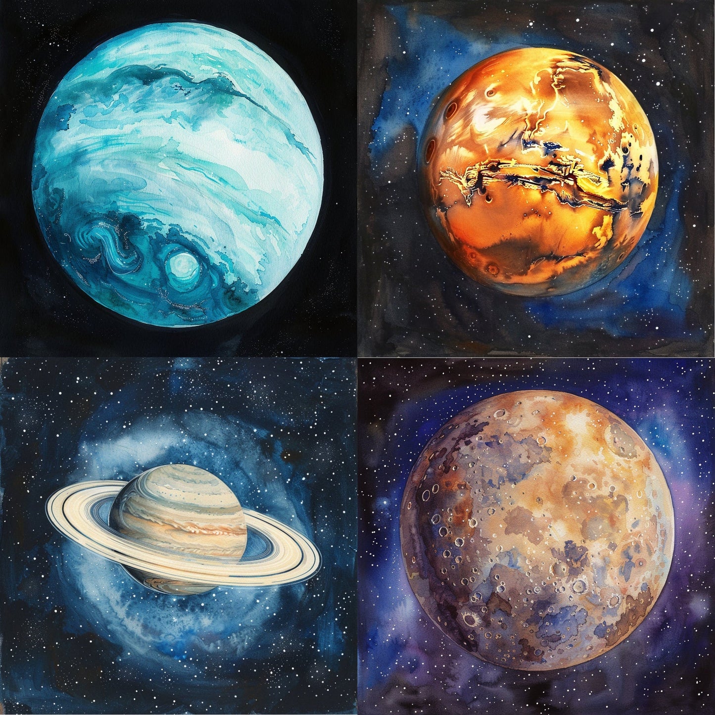 RELEASE PAPER | Solar System - Theme Pack Reusable Diamond Painting Release Paper