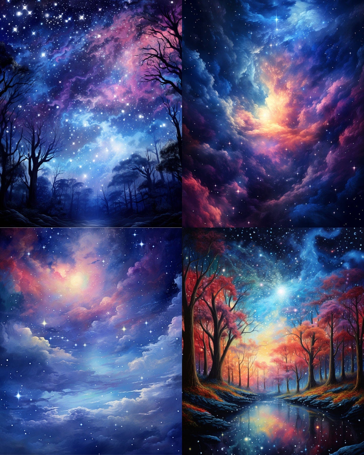 RELEASE PAPER | Celestial Skies - Theme Pack Reusable Diamond Painting Release Paper