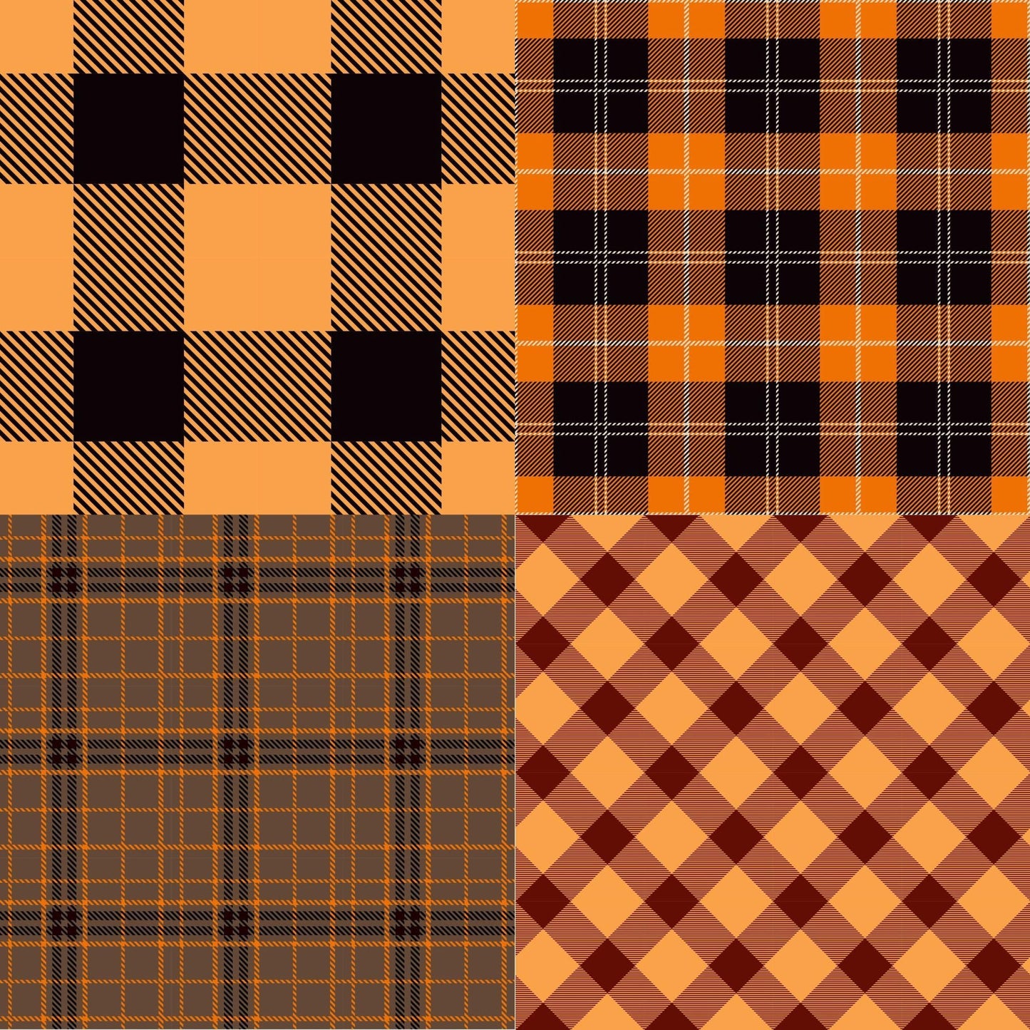 RELEASE PAPER | Fall Plaid - Theme Pack Reusable Diamond Painting Release Paper