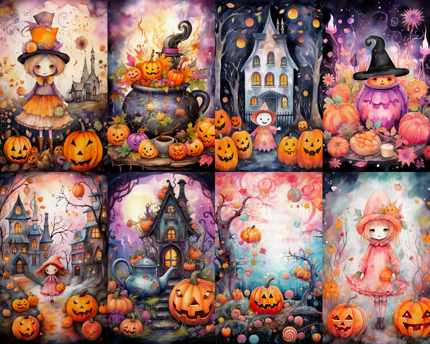 RELEASE PAPER | Halloween Whimsy - Theme Pack Reusable Diamond Painting Release Paper