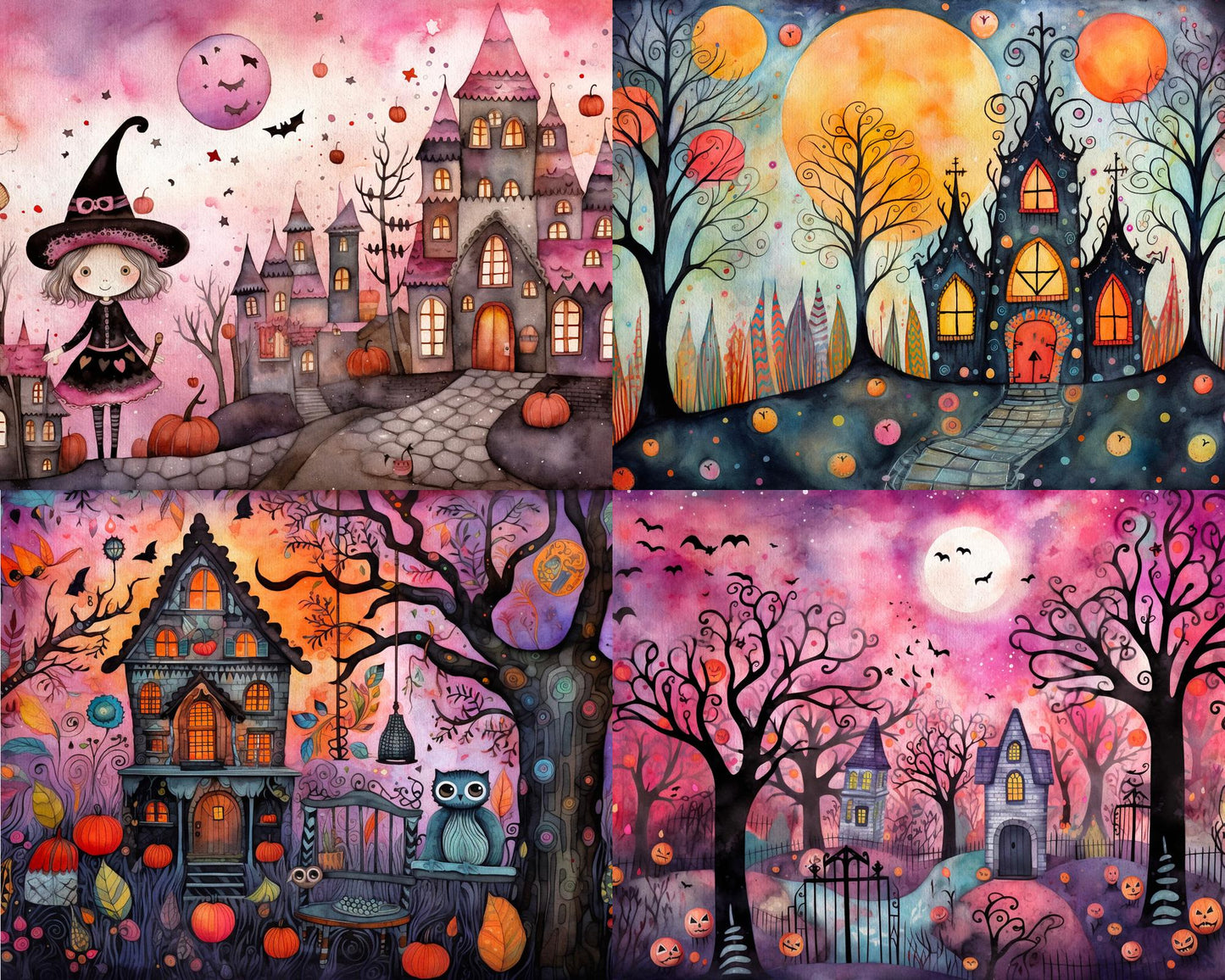 RELEASE PAPER | Halloween Whimsy - Theme Pack Reusable Diamond Painting Release Paper