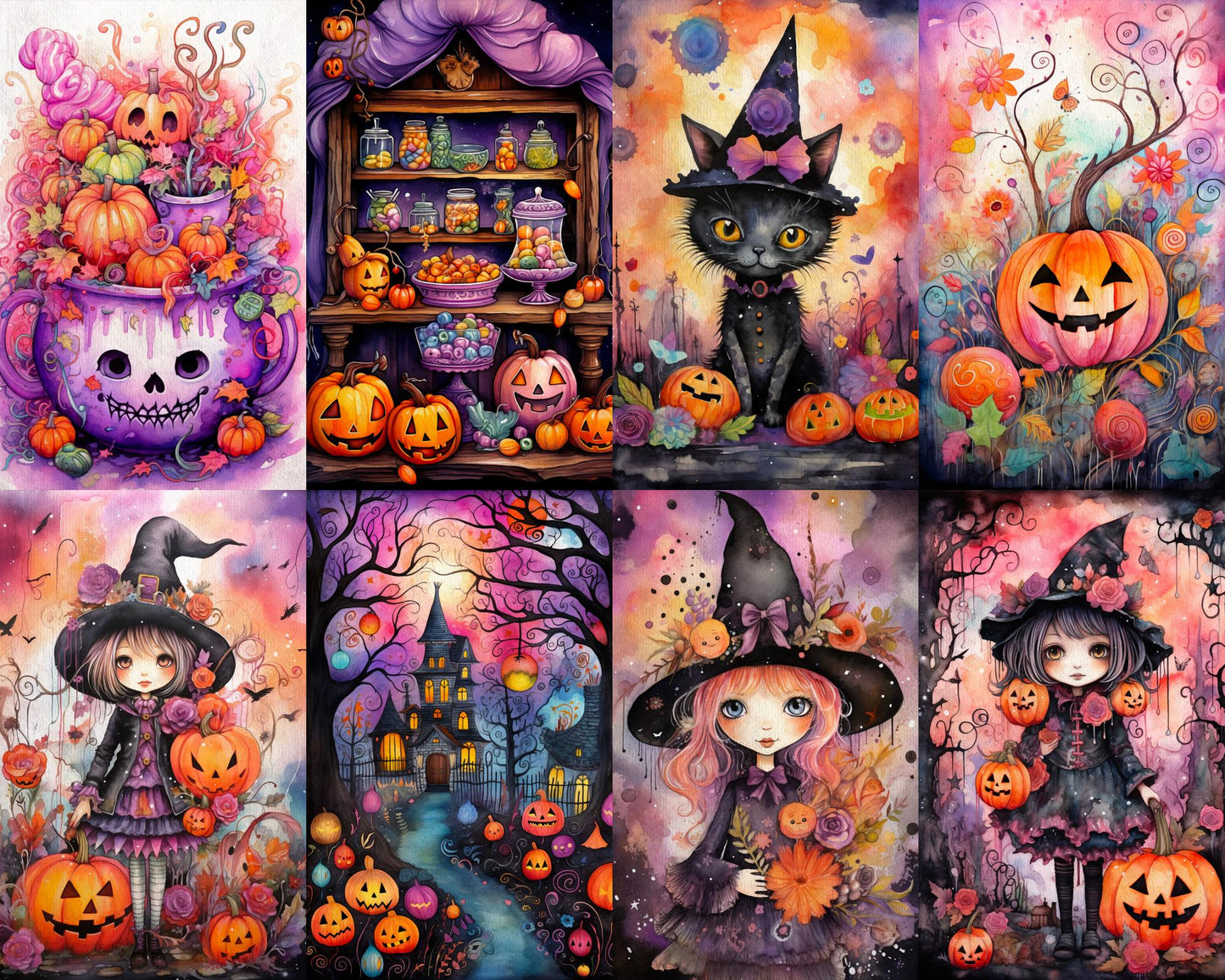 RELEASE PAPER | Halloween Whimsy - Theme Pack Reusable Diamond Painting Release Paper