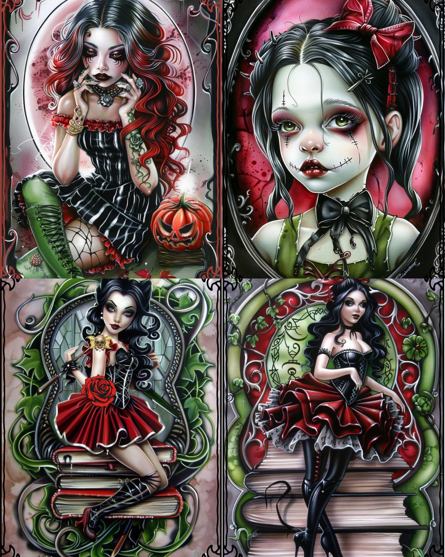 RELEASE PAPER | Zombie Girls - Theme Pack Reusable Diamond Painting Release Paper