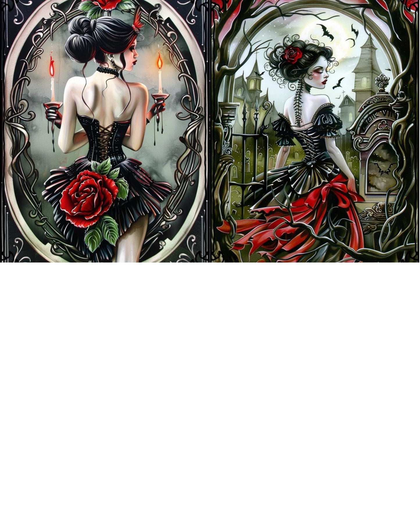 RELEASE PAPER | Vampire Girls - Theme Pack Reusable Diamond Painting Release Paper