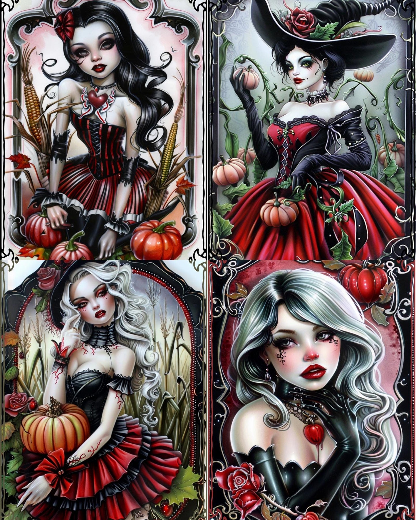 RELEASE PAPER | Witchy Girls - Theme Pack Reusable Diamond Painting Release Paper