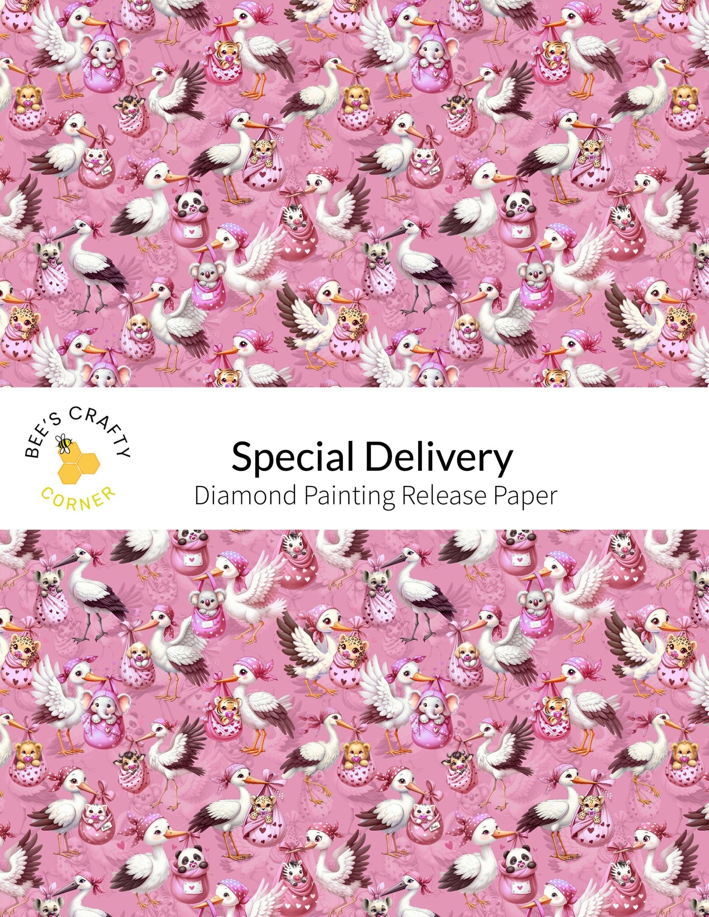 RELEASE PAPER | Special Delivery - Reusable Patterned Diamond Painting Release Paper