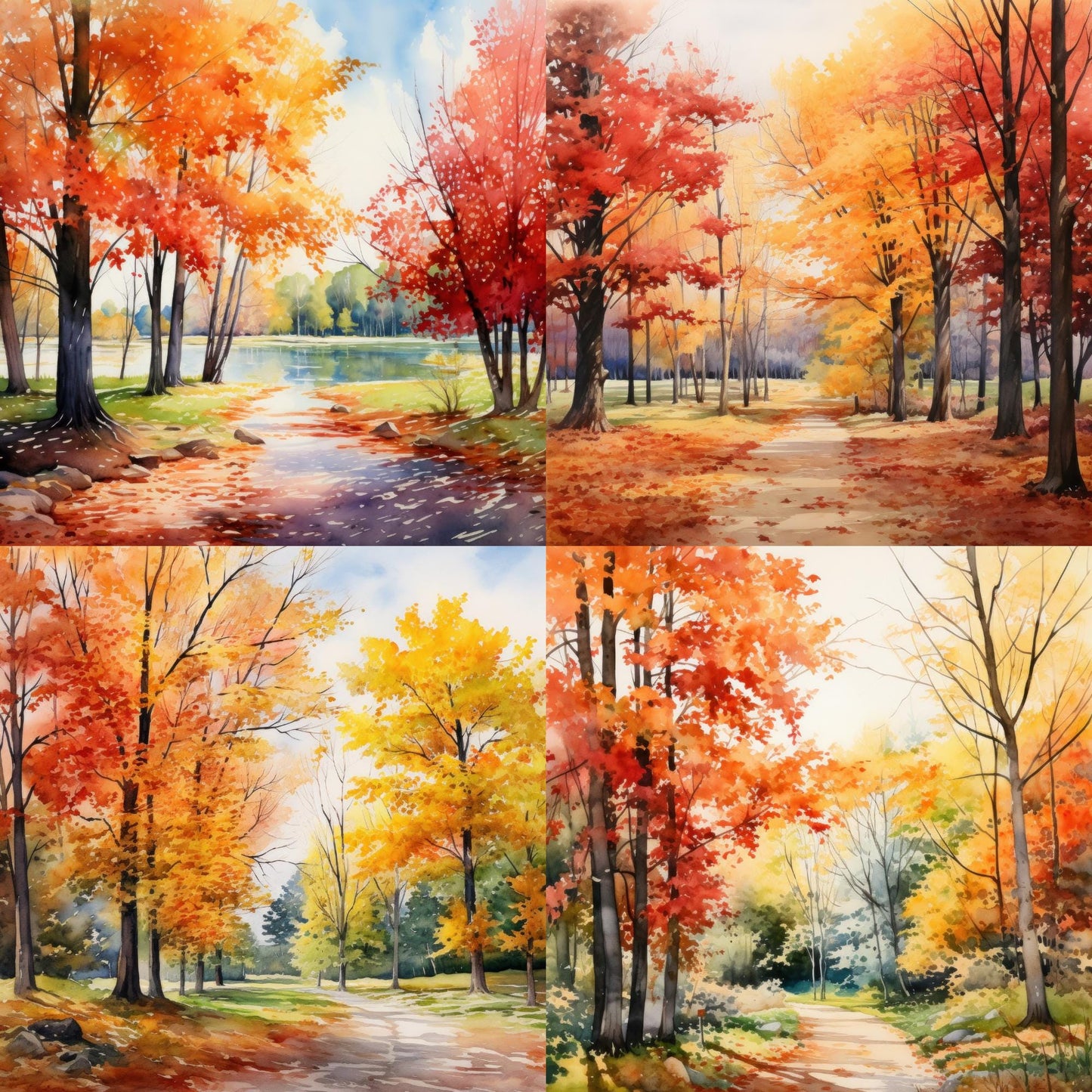 RELEASE PAPER | Fall Forest - Theme Pack Reusable Diamond Painting Release Paper
