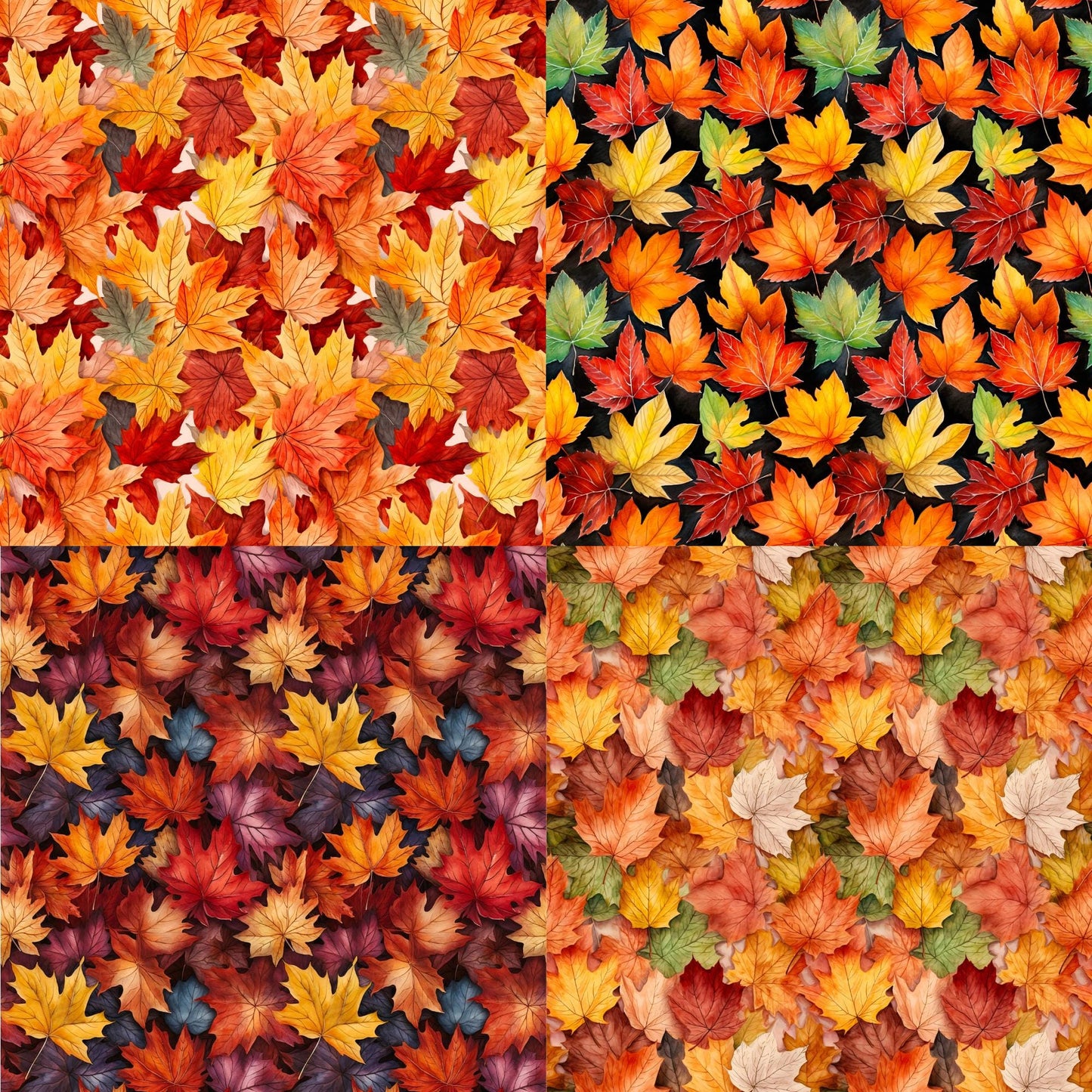 RELEASE PAPER | Fall Leaves - Theme Pack Reusable Diamond Painting Release Paper