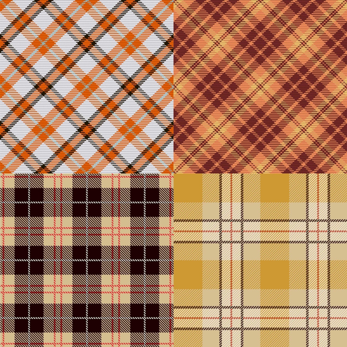 RELEASE PAPER | Fall Plaid - Theme Pack Reusable Diamond Painting Release Paper