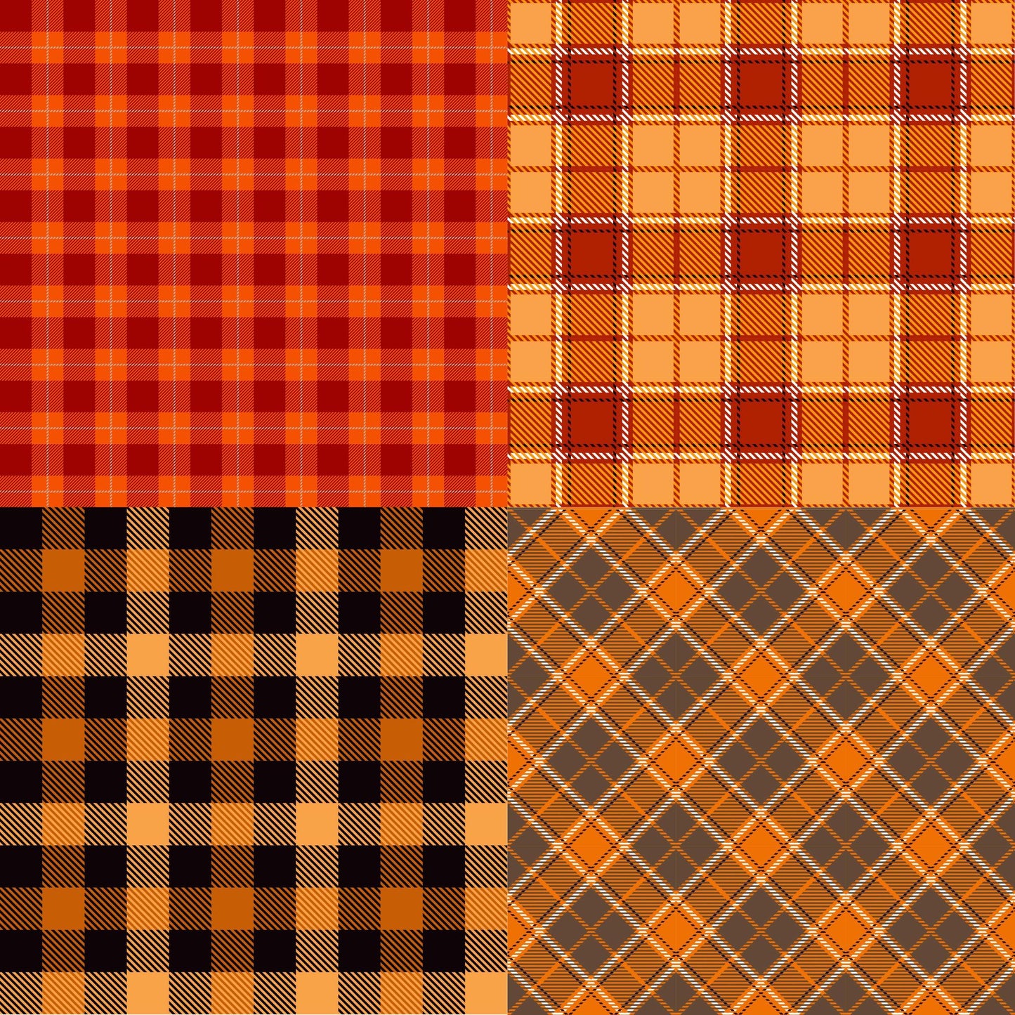 RELEASE PAPER | Fall Plaid - Theme Pack Reusable Diamond Painting Release Paper