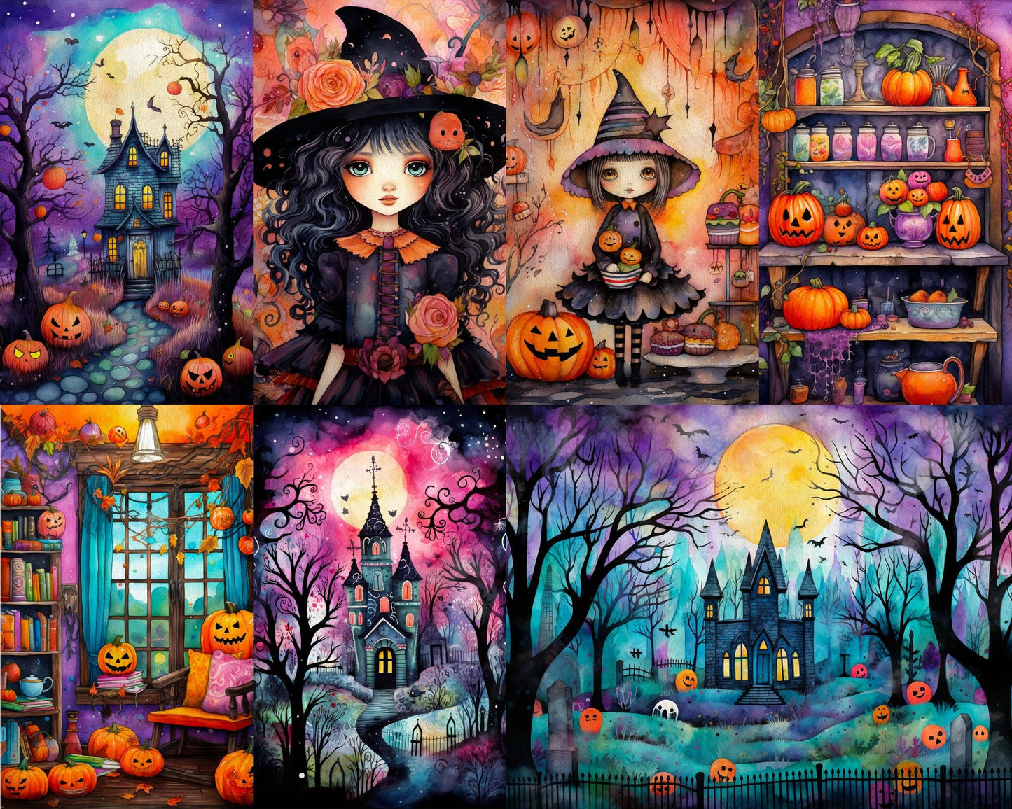 RELEASE PAPER | Halloween Whimsy - Theme Pack Reusable Diamond Painting Release Paper