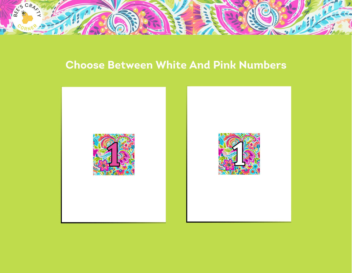 RELEASE PAPER | Preppy Paisley - Numbered Diamond Painting Release Paper