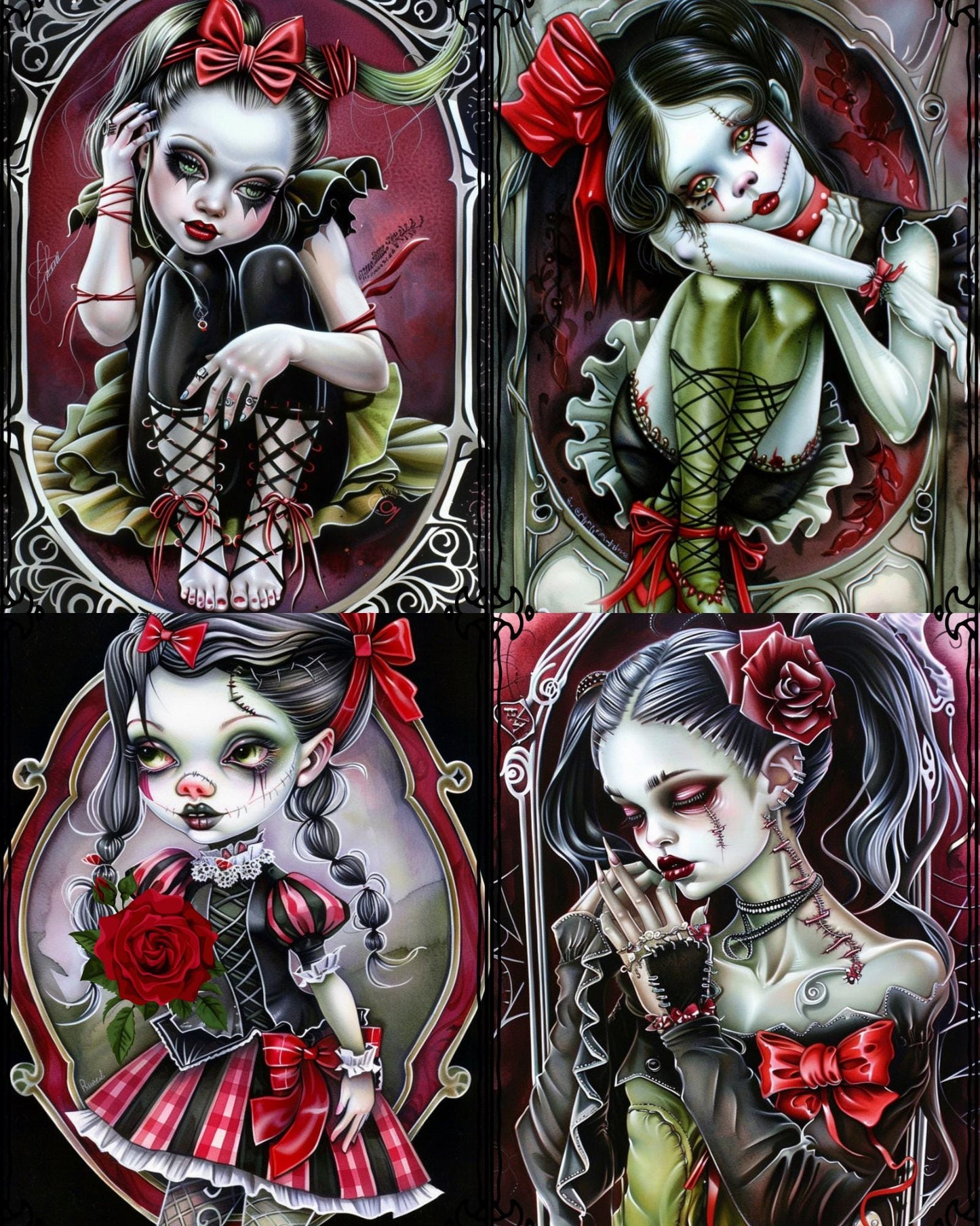 RELEASE PAPER | Zombie Girls - Theme Pack Reusable Diamond Painting Release Paper