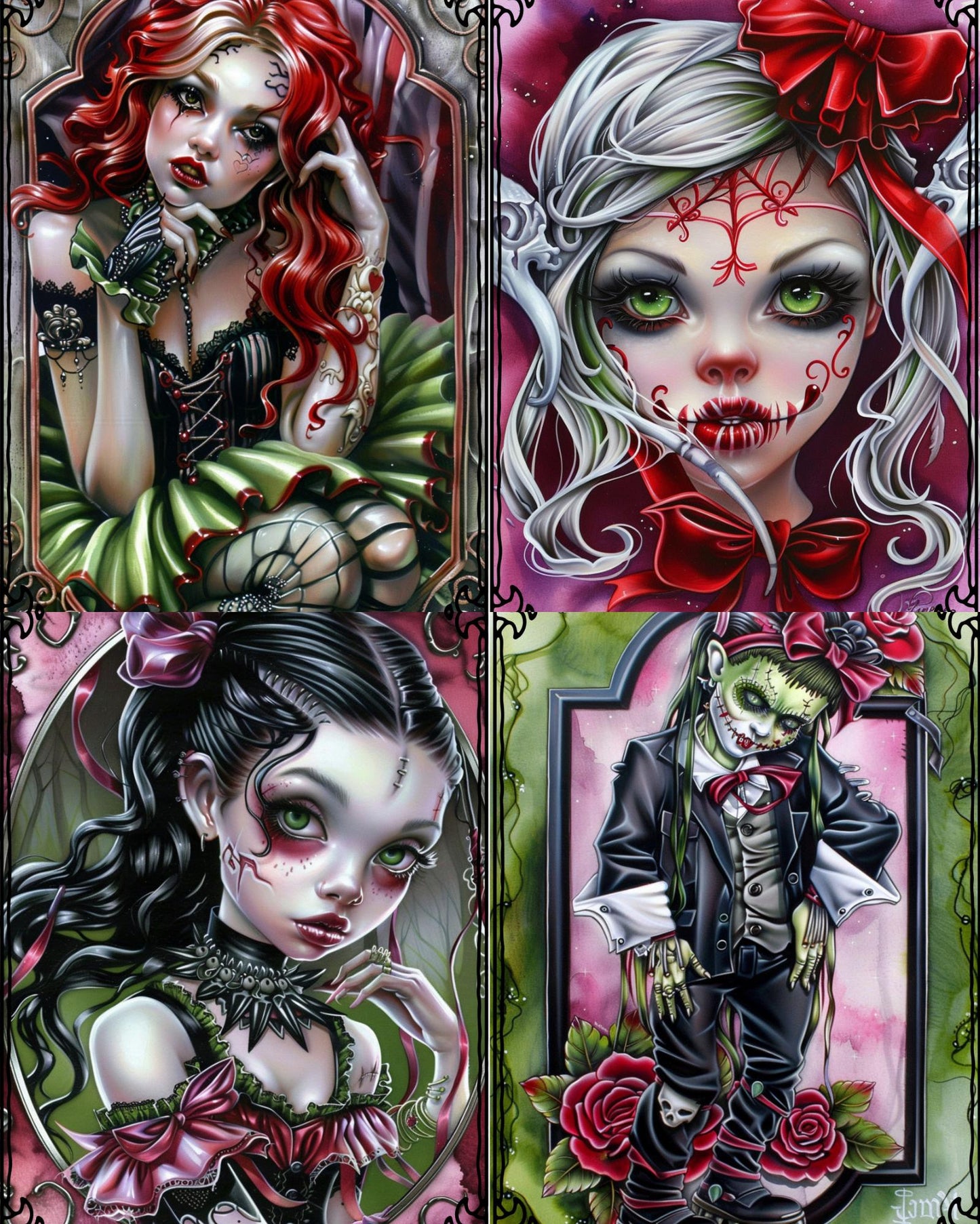 RELEASE PAPER | Zombie Girls - Theme Pack Reusable Diamond Painting Release Paper