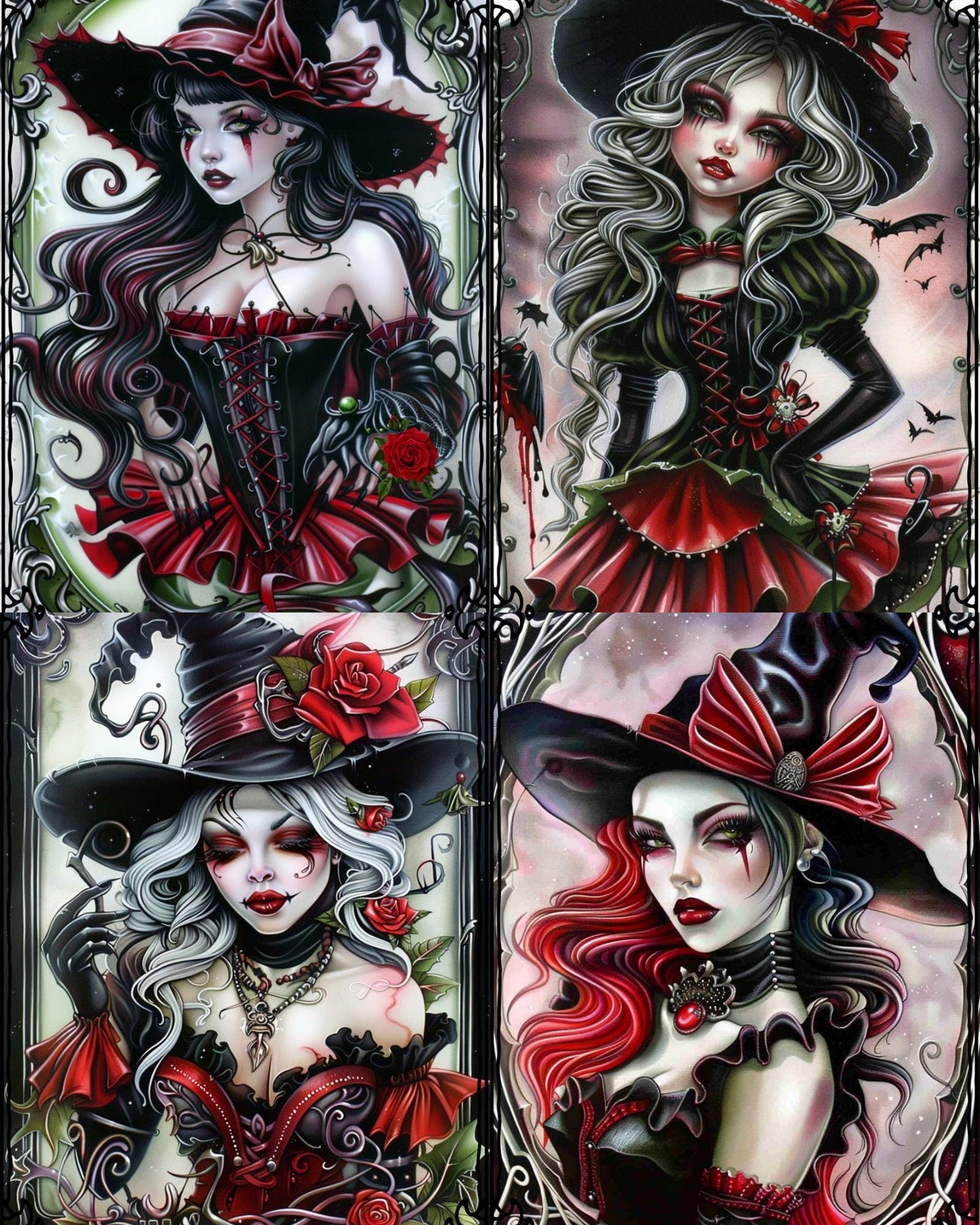 RELEASE PAPER | Witchy Girls - Theme Pack Reusable Diamond Painting Release Paper