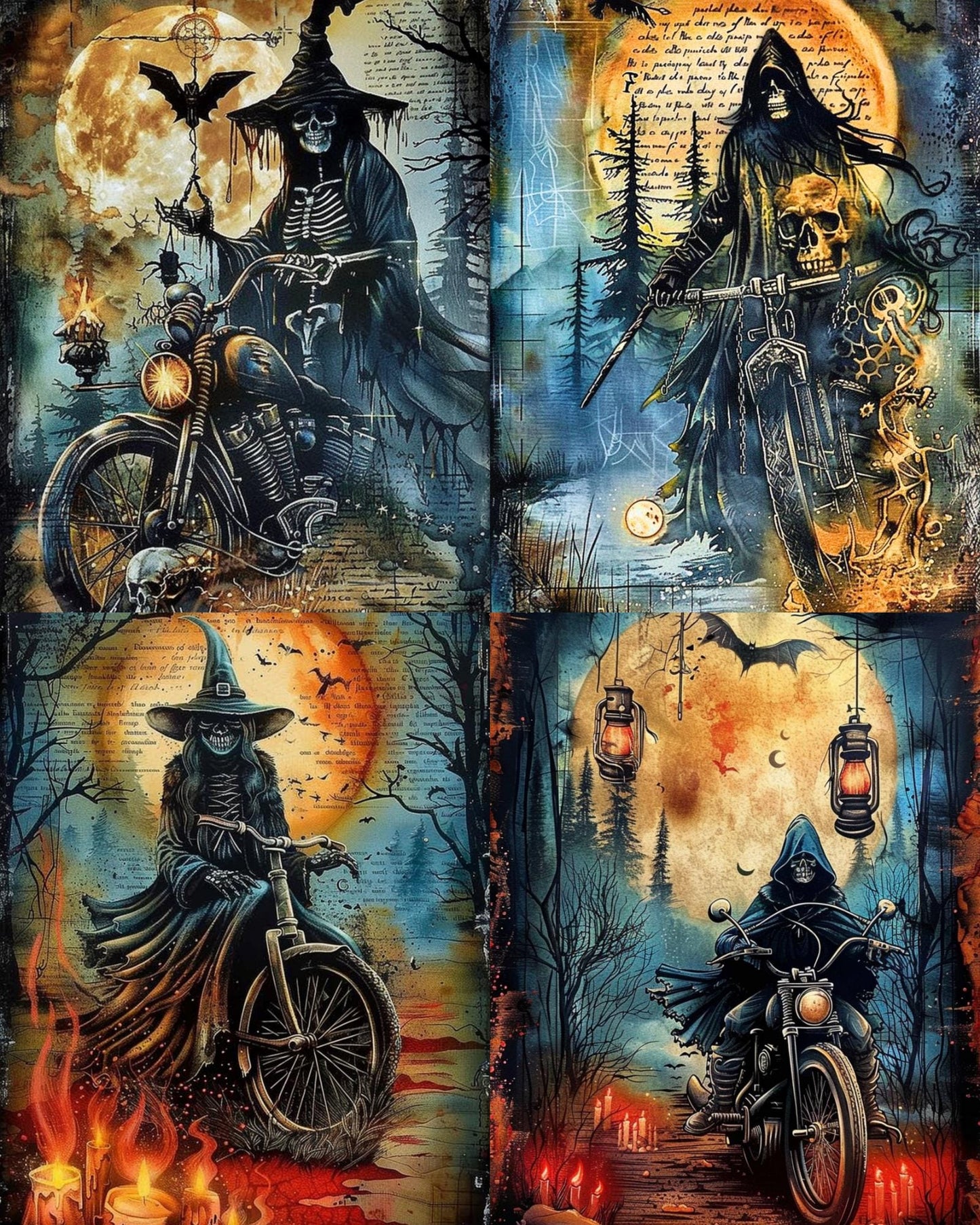 RELEASE PAPER | Halloween Night Ride - Theme Pack Reusable Diamond Painting Release Paper