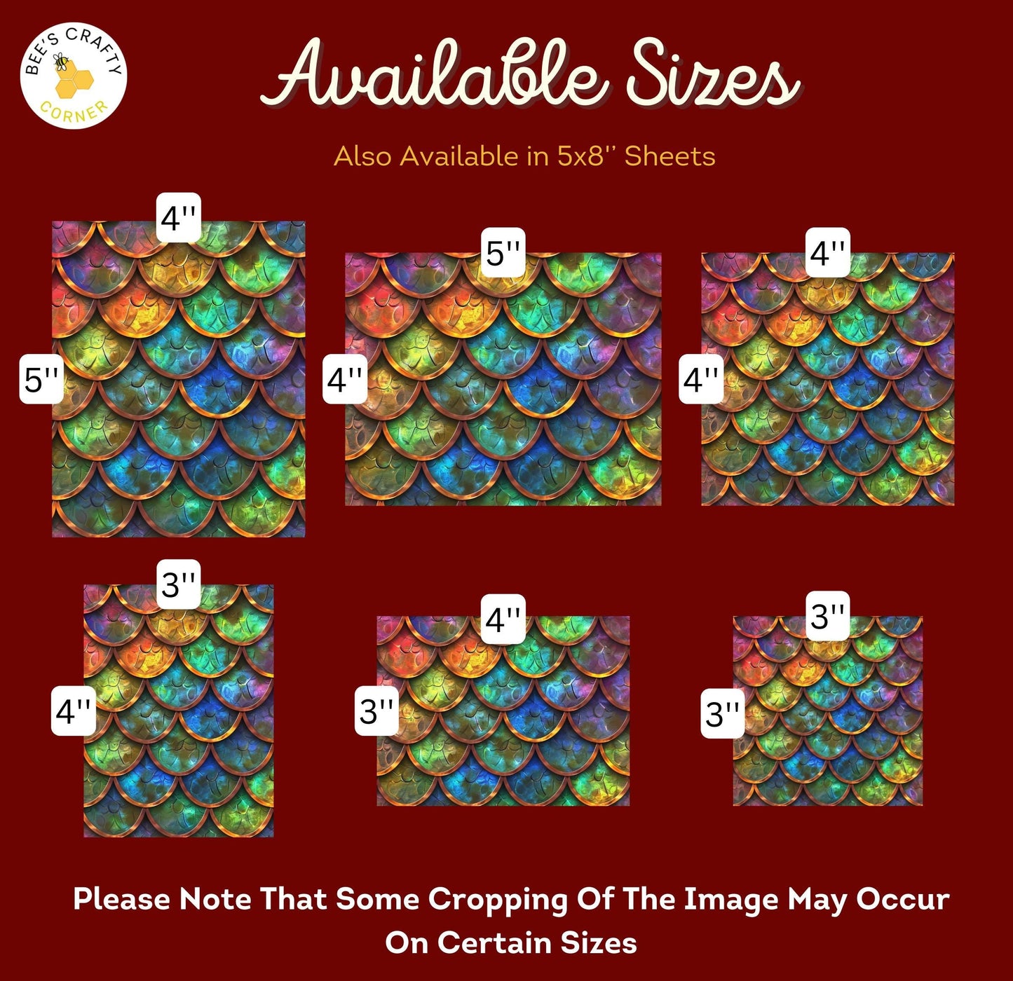 RELEASE PAPER | Dragon Scales - Theme Pack Reusable Diamond Painting Release Paper
