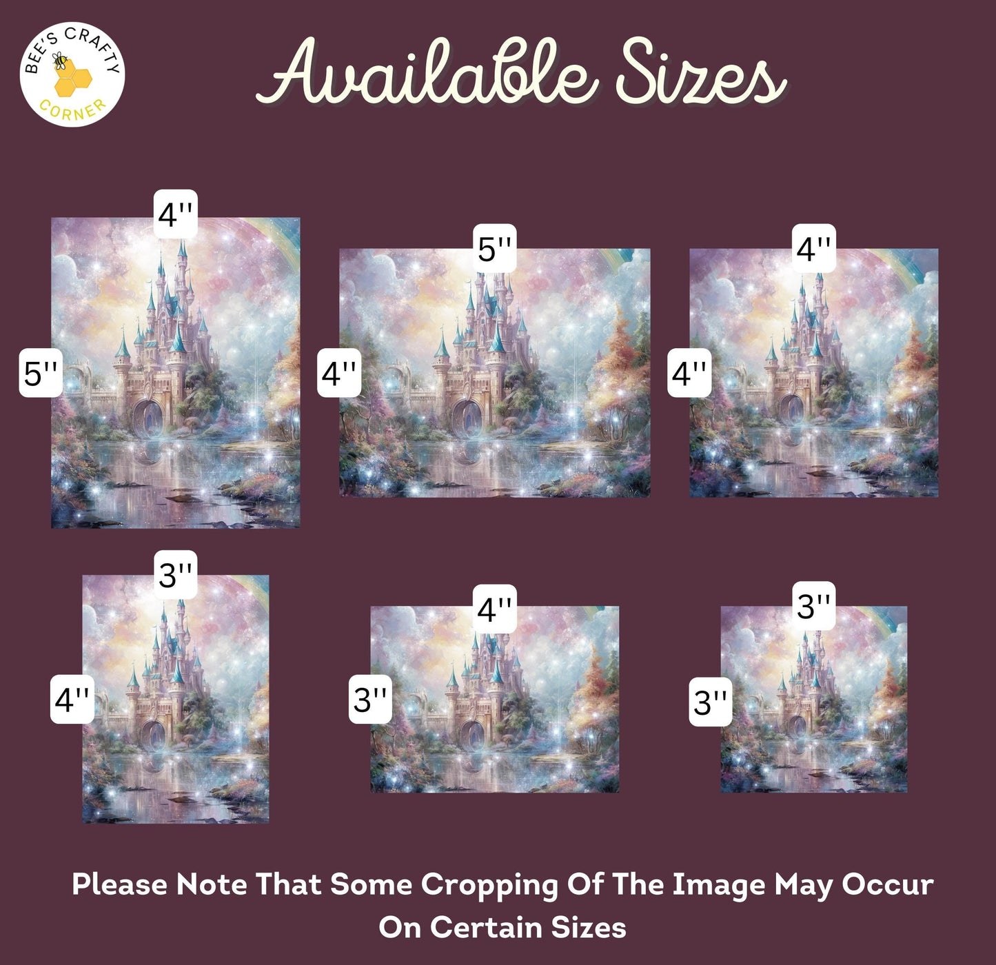 RELEASE PAPER | Fairytale Castles - Theme Pack Reusable Diamond Painting Release Paper