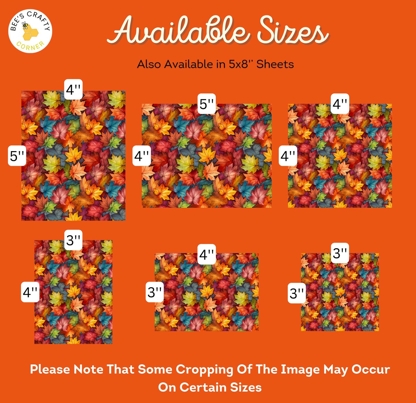 RELEASE PAPER | Fall Leaves - Theme Pack Reusable Diamond Painting Release Paper