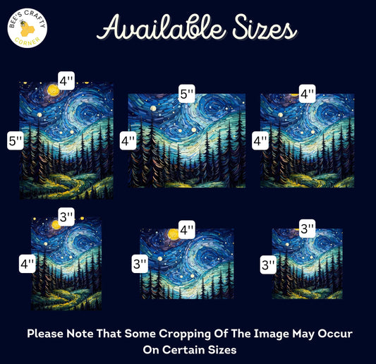 RELEASE PAPER | Starry Night - Theme Pack Reusable Diamond Painting Release Paper